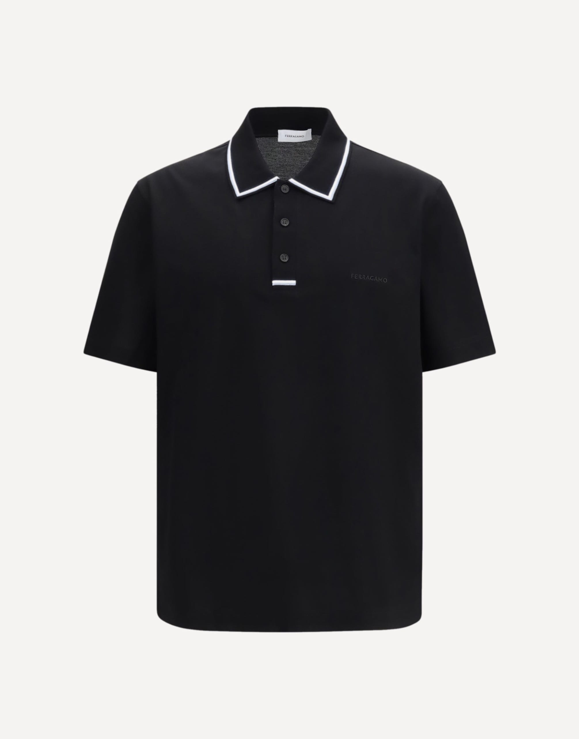 Ferragamo Stripe-Detail Polo Shirt