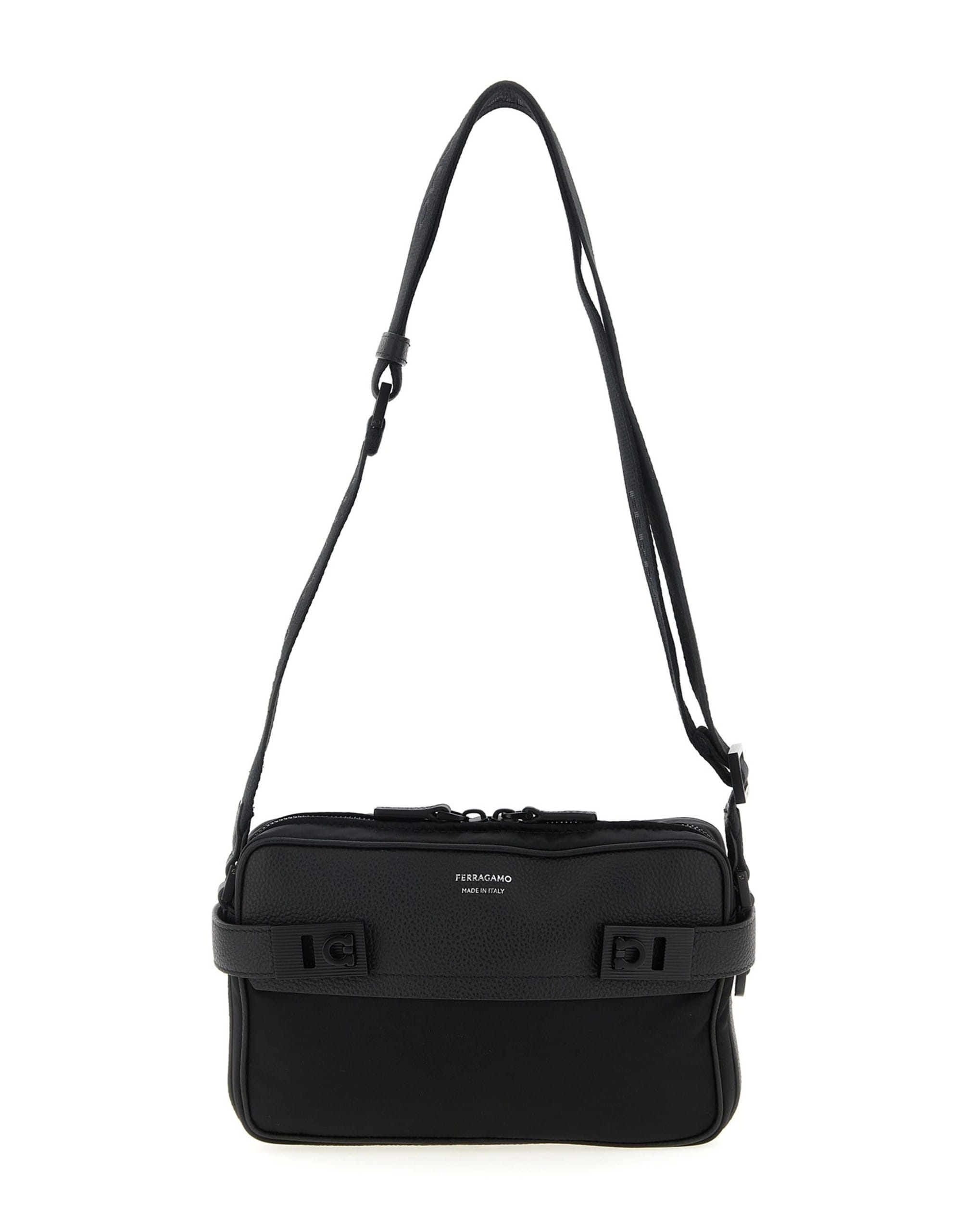 Ferragamo Ferragamo Twins Nylon Crossbody Bag
