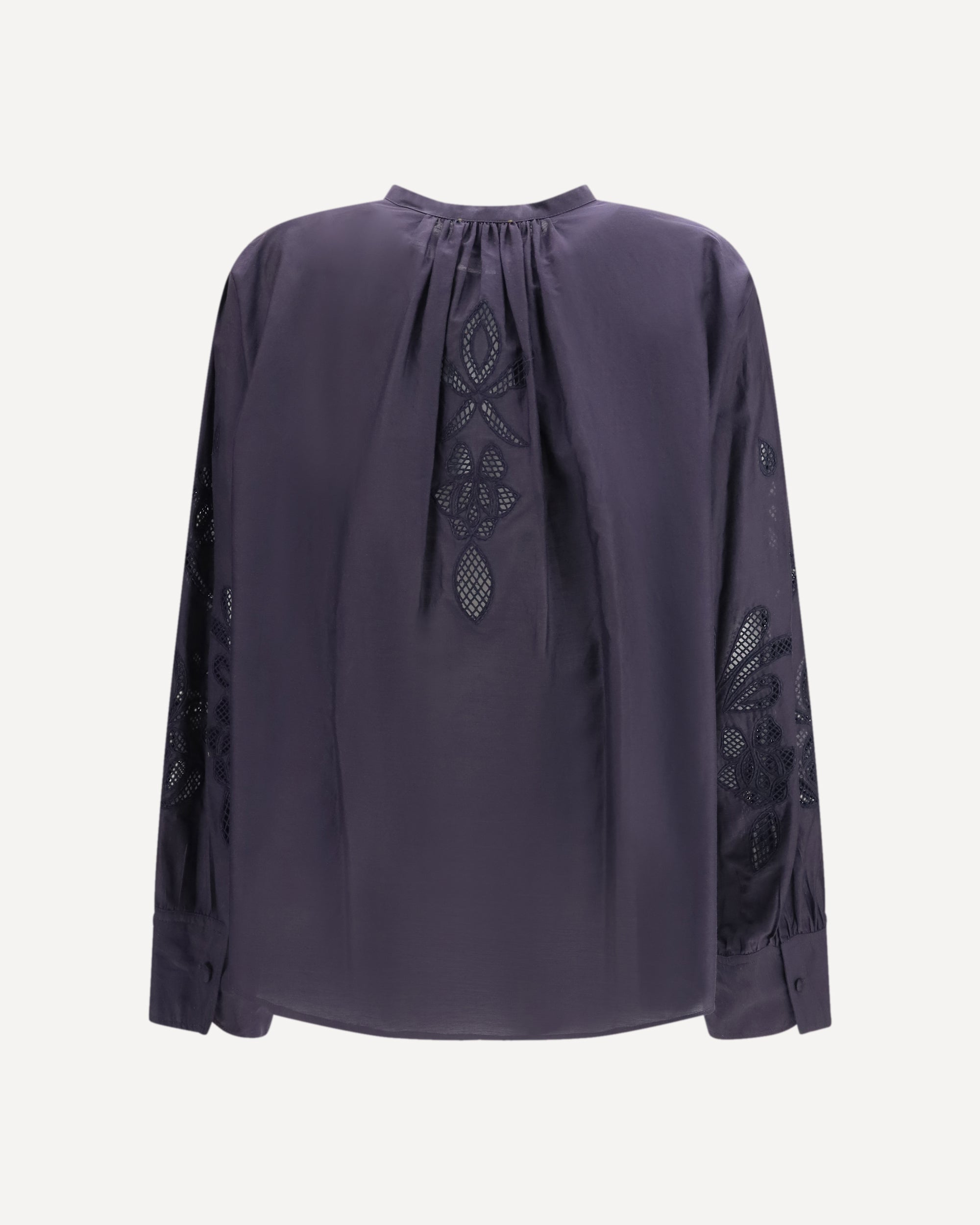 Forte_Forte Embroidered Cotton Long Sleeve Shirt