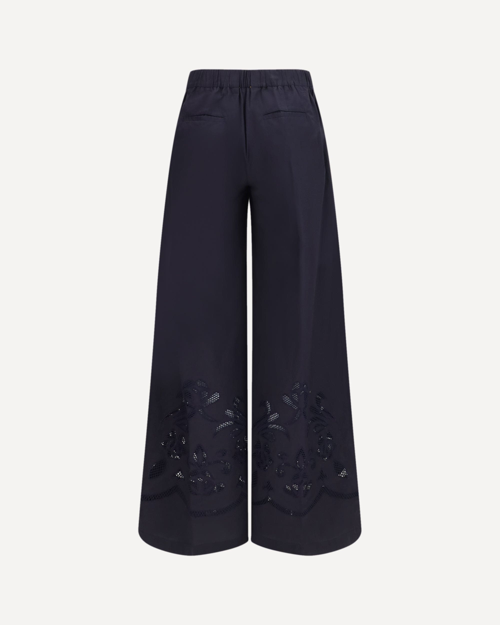 Forte_Forte Embroidered Cotton Wide-Leg Pants