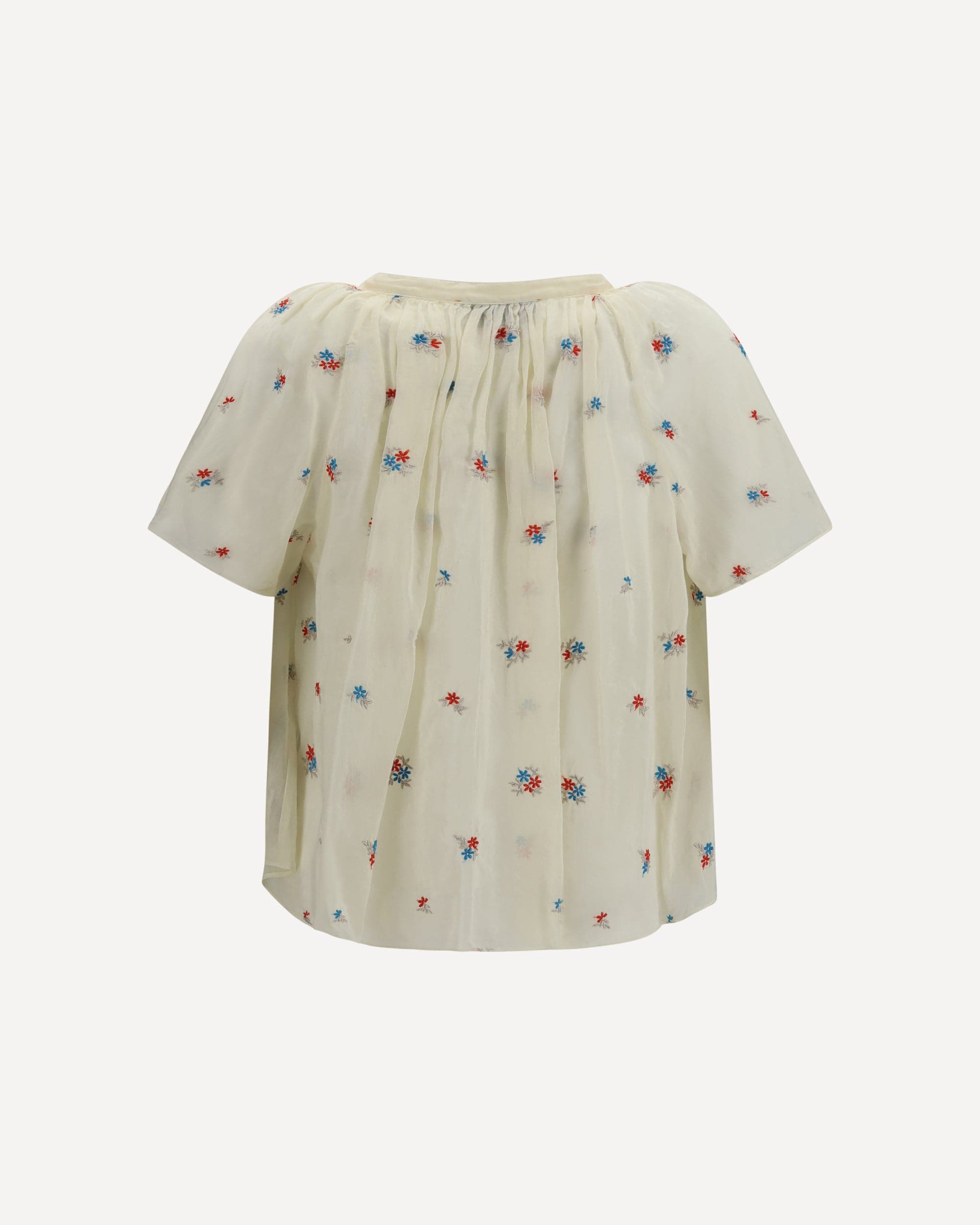 Forte_Forte Floral Shirt With V-Neck - alternate view