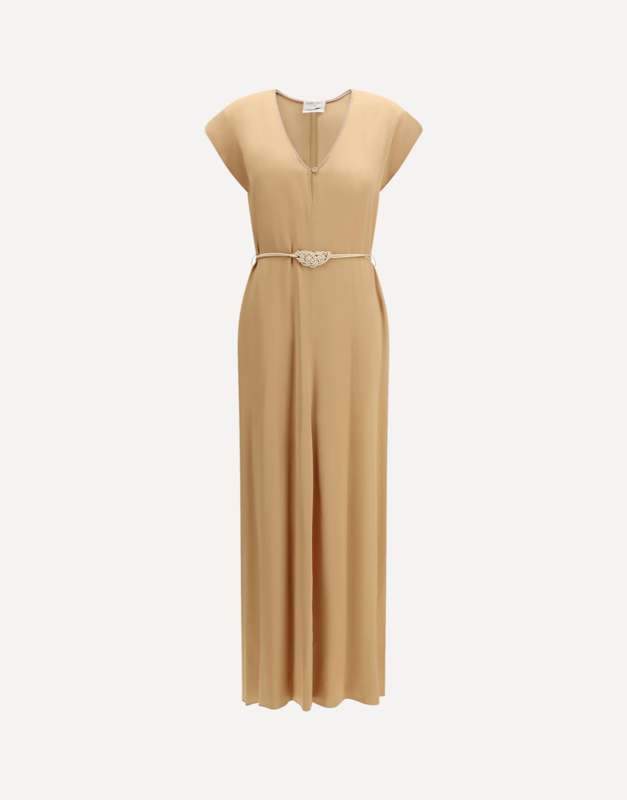 Forte_Forte Long Kaftan Dress With Rope Belt