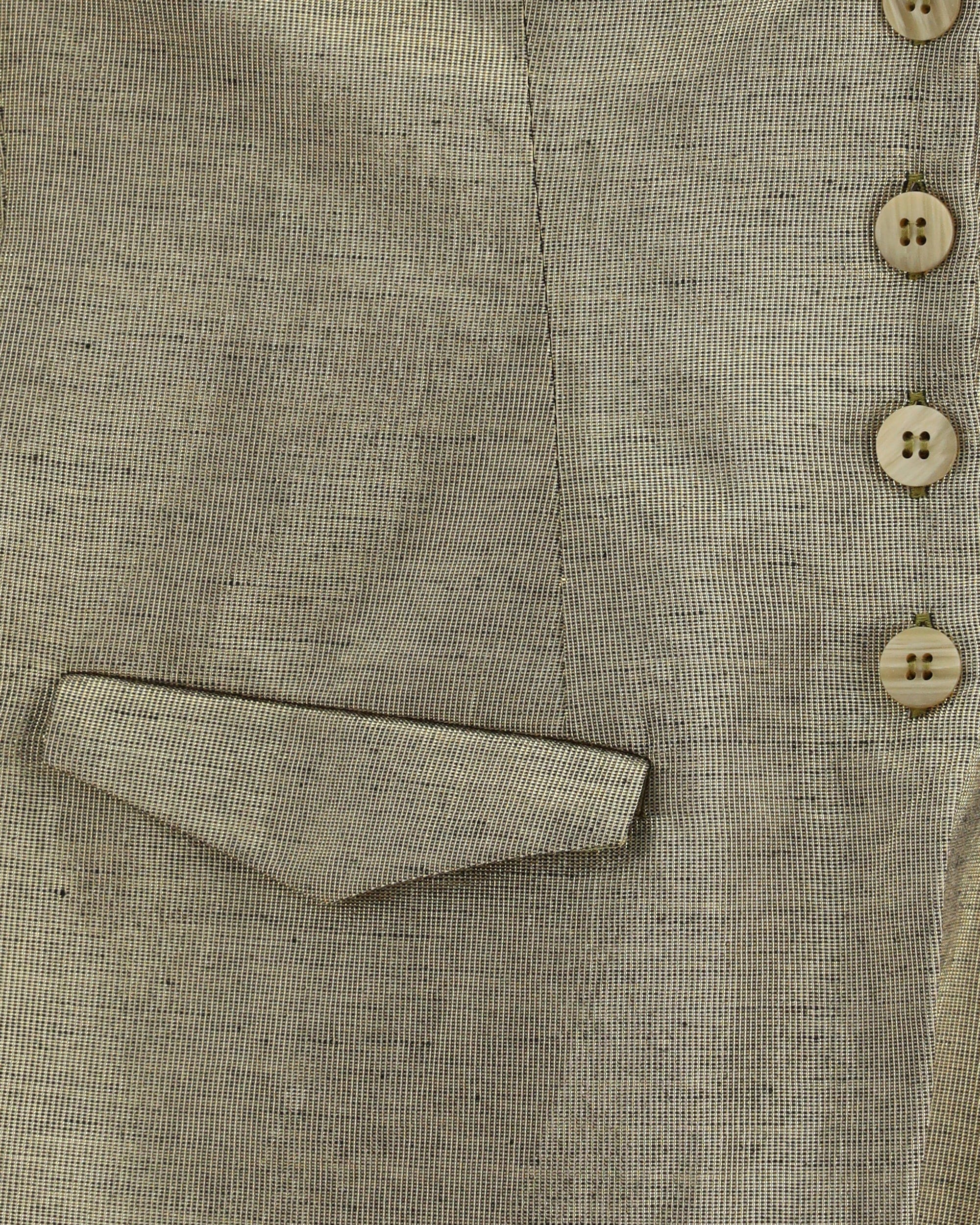 Forte_Forte Lurex Linen Bustier Top With Buttons