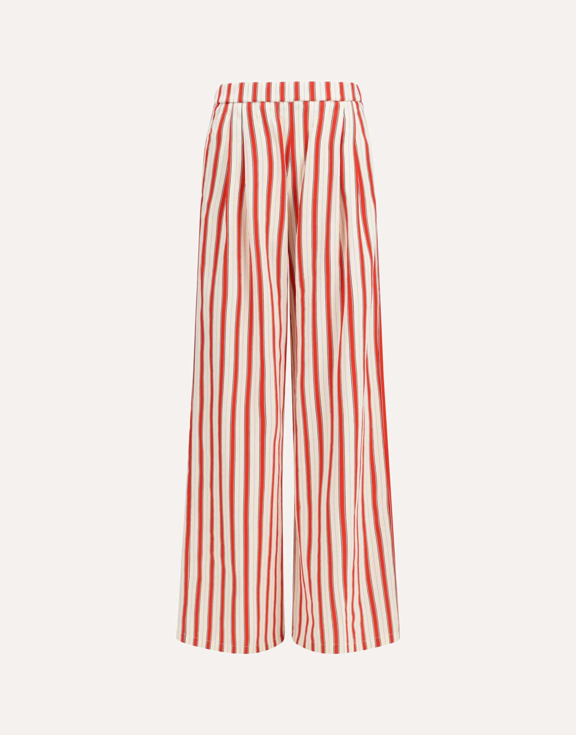 Forte_Forte Striped Wide-Leg Trousers