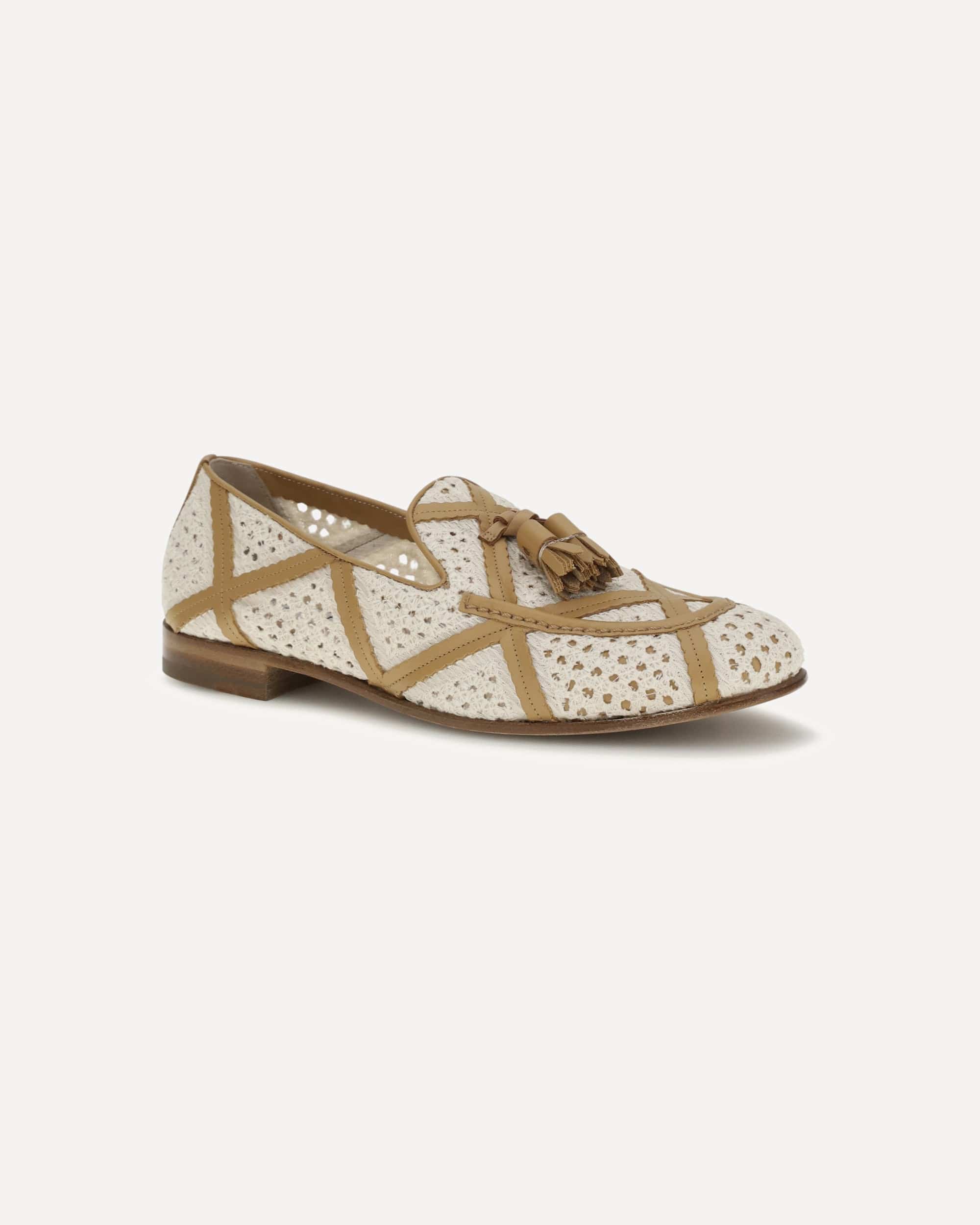 Fratelli Rossetti Brera Fabric And Leather Loafers - alternate view