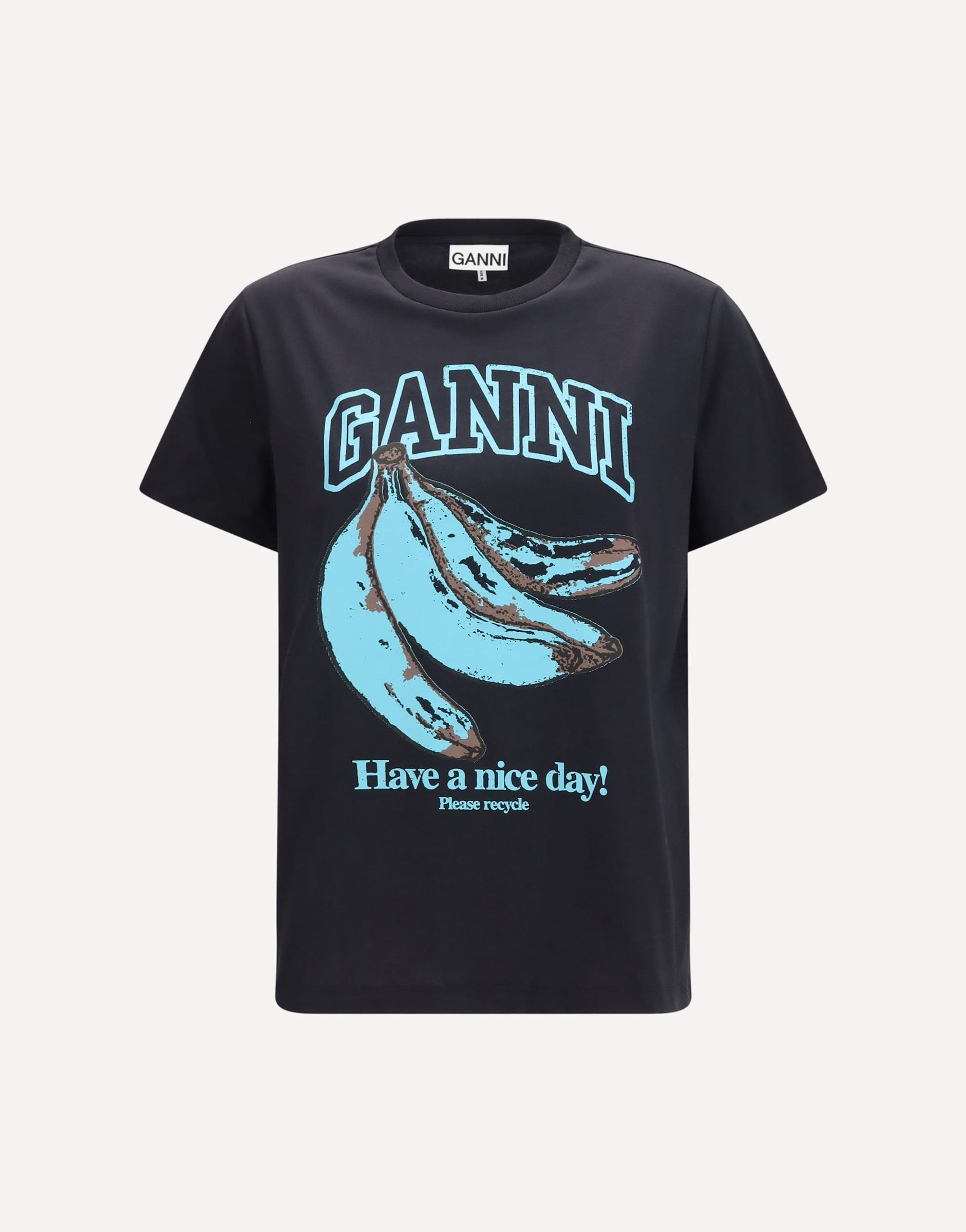 Ganni Ganni Banana Cotton T-Shirt