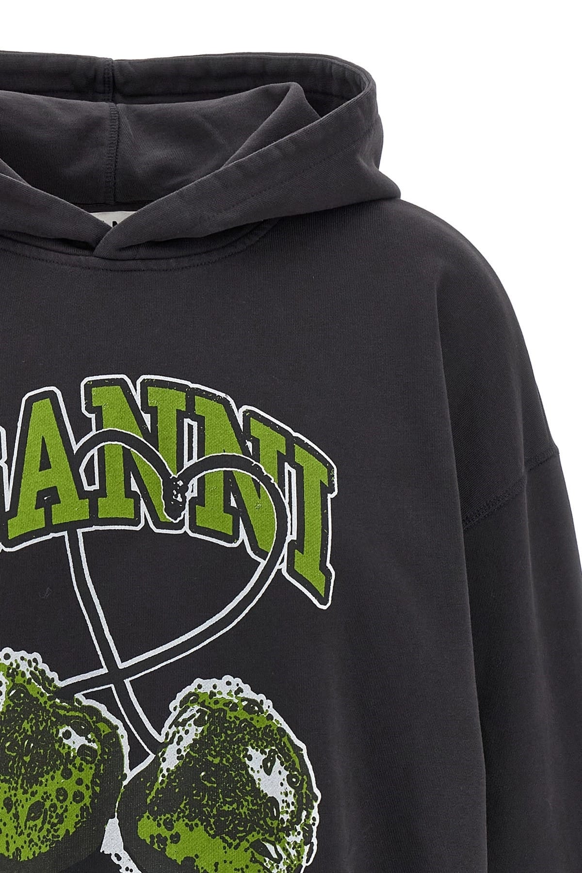 Ganni Ganni Basic Jersey Cherry Hoodie