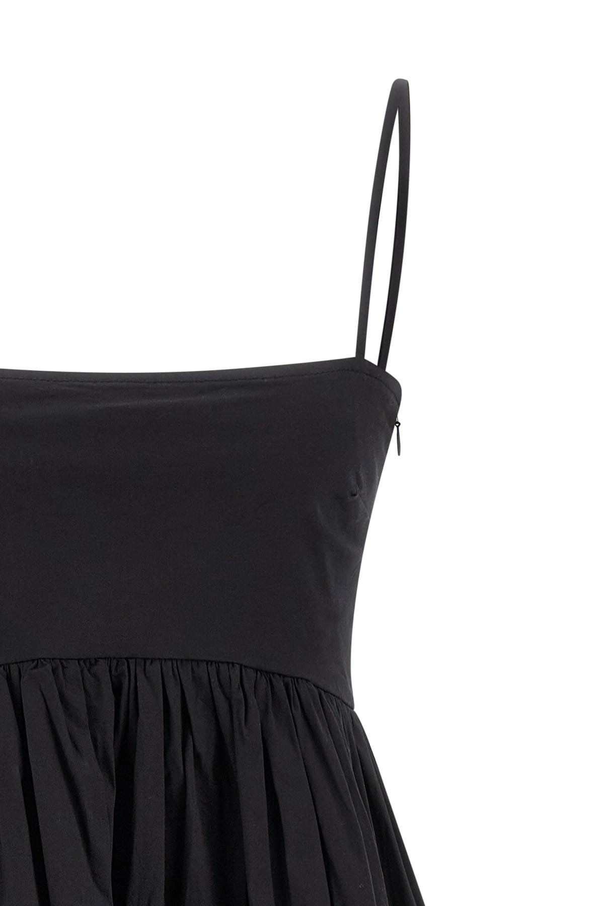 Ganni Ganni Black Mini Frill Dress