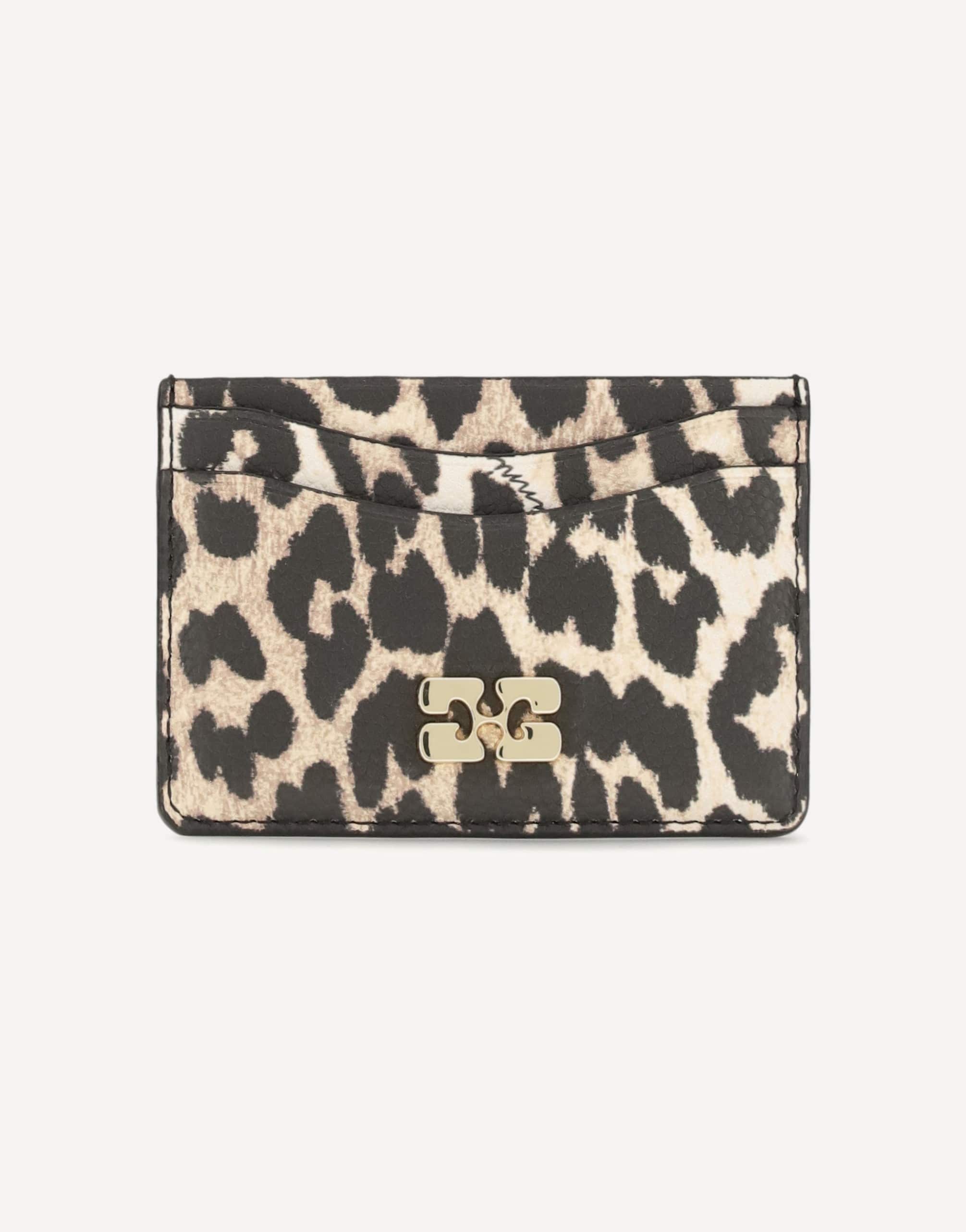Ganni Ganni Bou Animal Print Card Holder