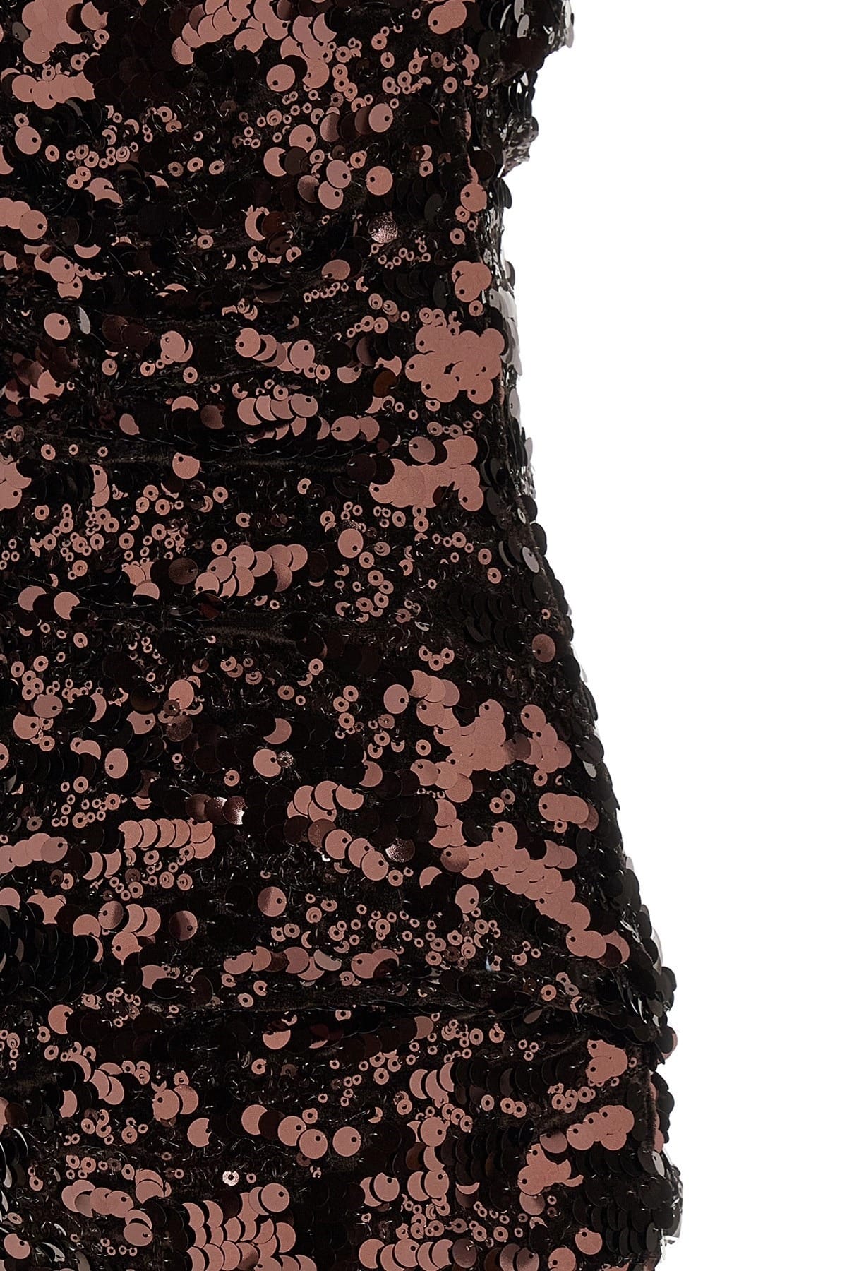 Ganni Ganni Brown Sequins Mini Dress