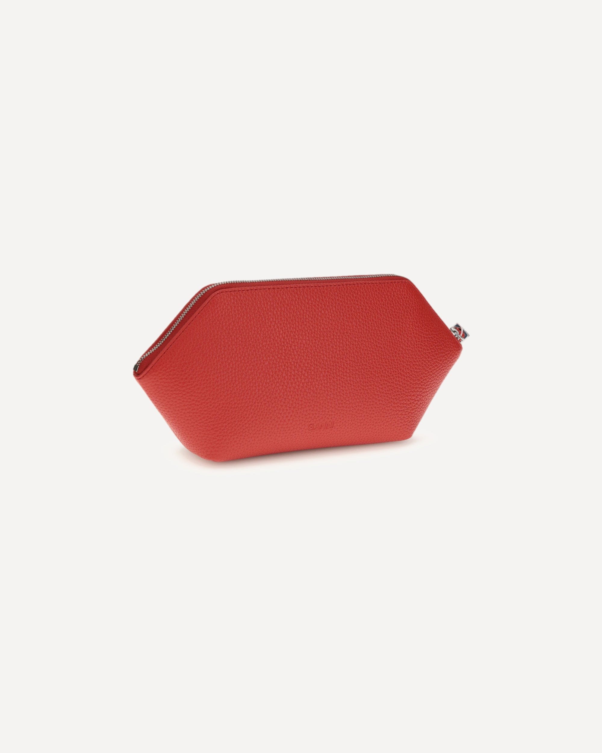 Ganni Butterfly Logo Studded Makeup Pouch