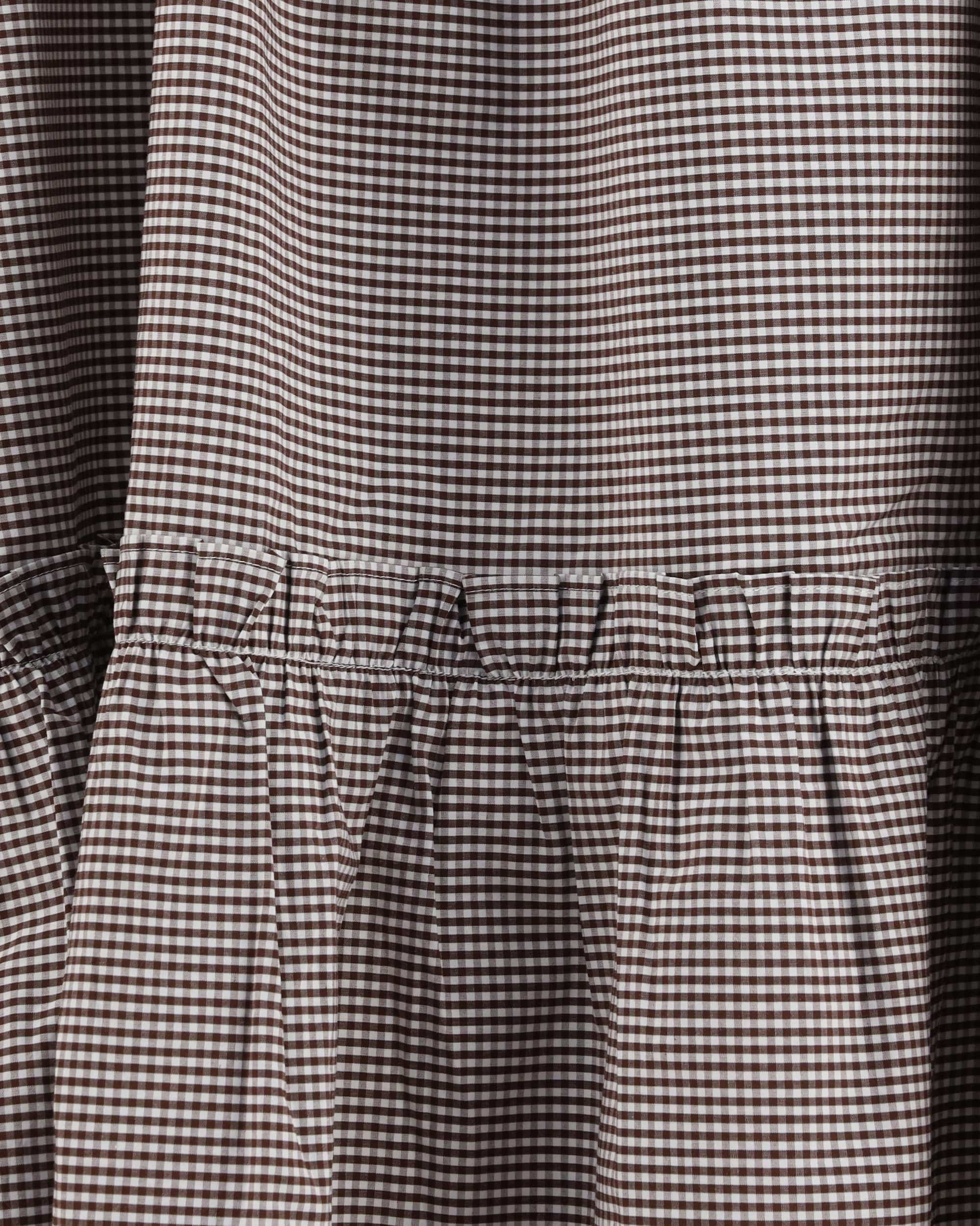 Ganni Ganni Checked Cotton Skirt
