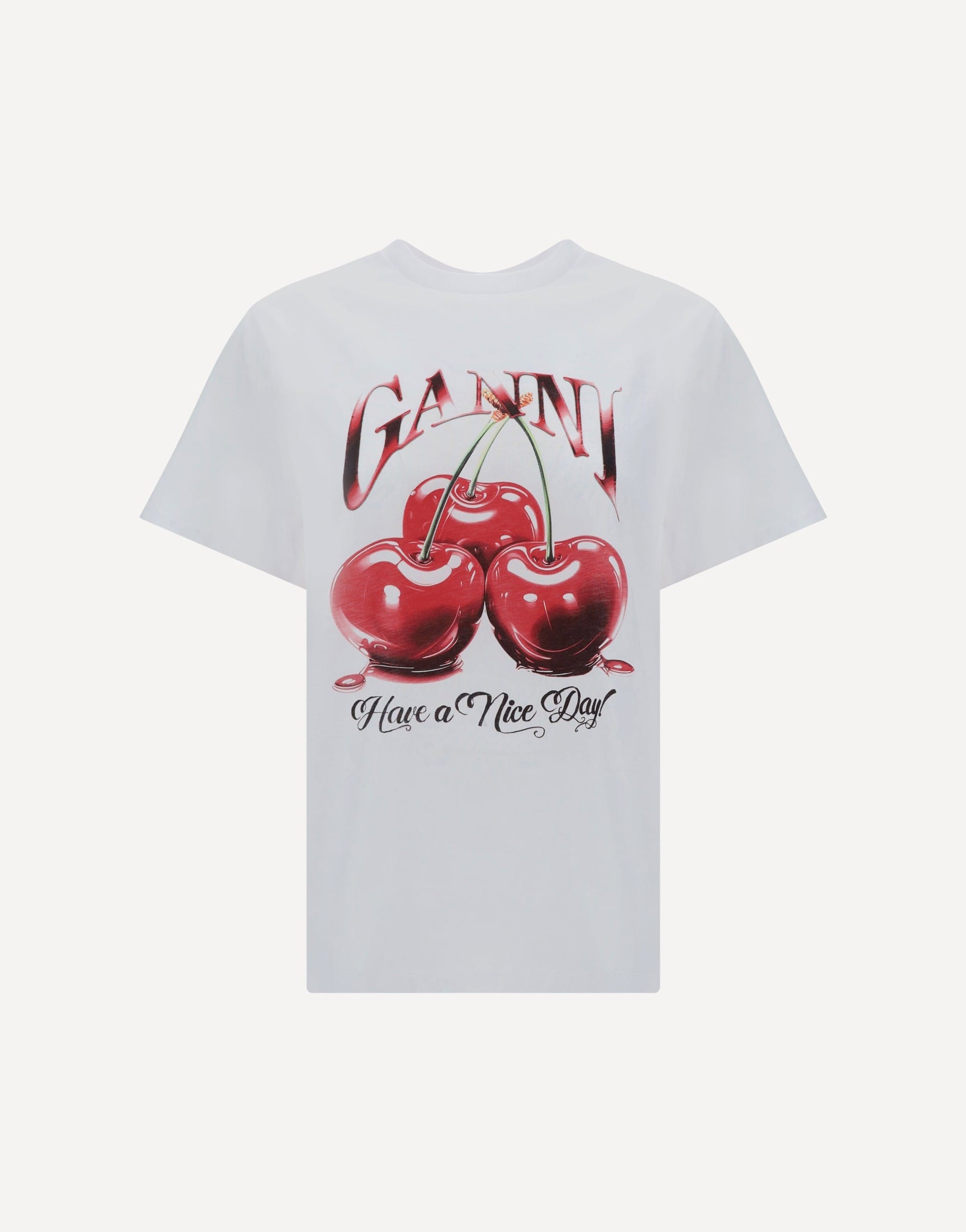 Ganni Ganni Cherry Relaxed T-Shirt