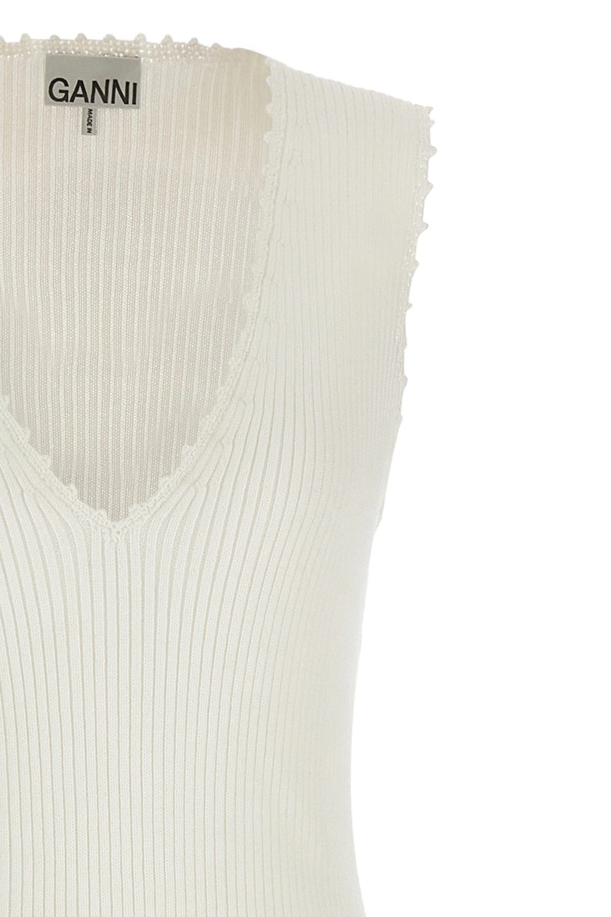 Ganni Ganni Cotton Crochet Dress