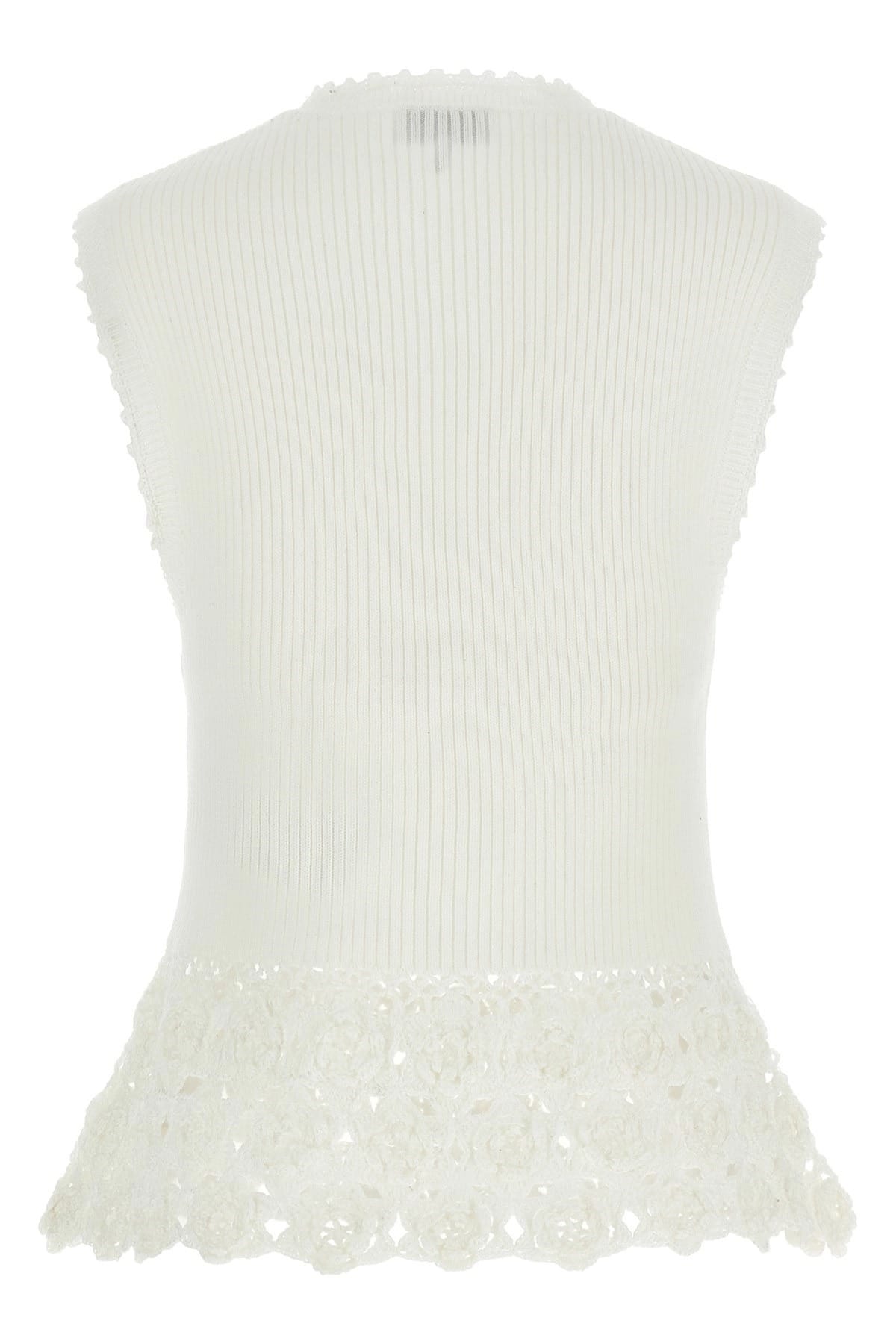 Ganni Ganni Cotton Crochet Vest