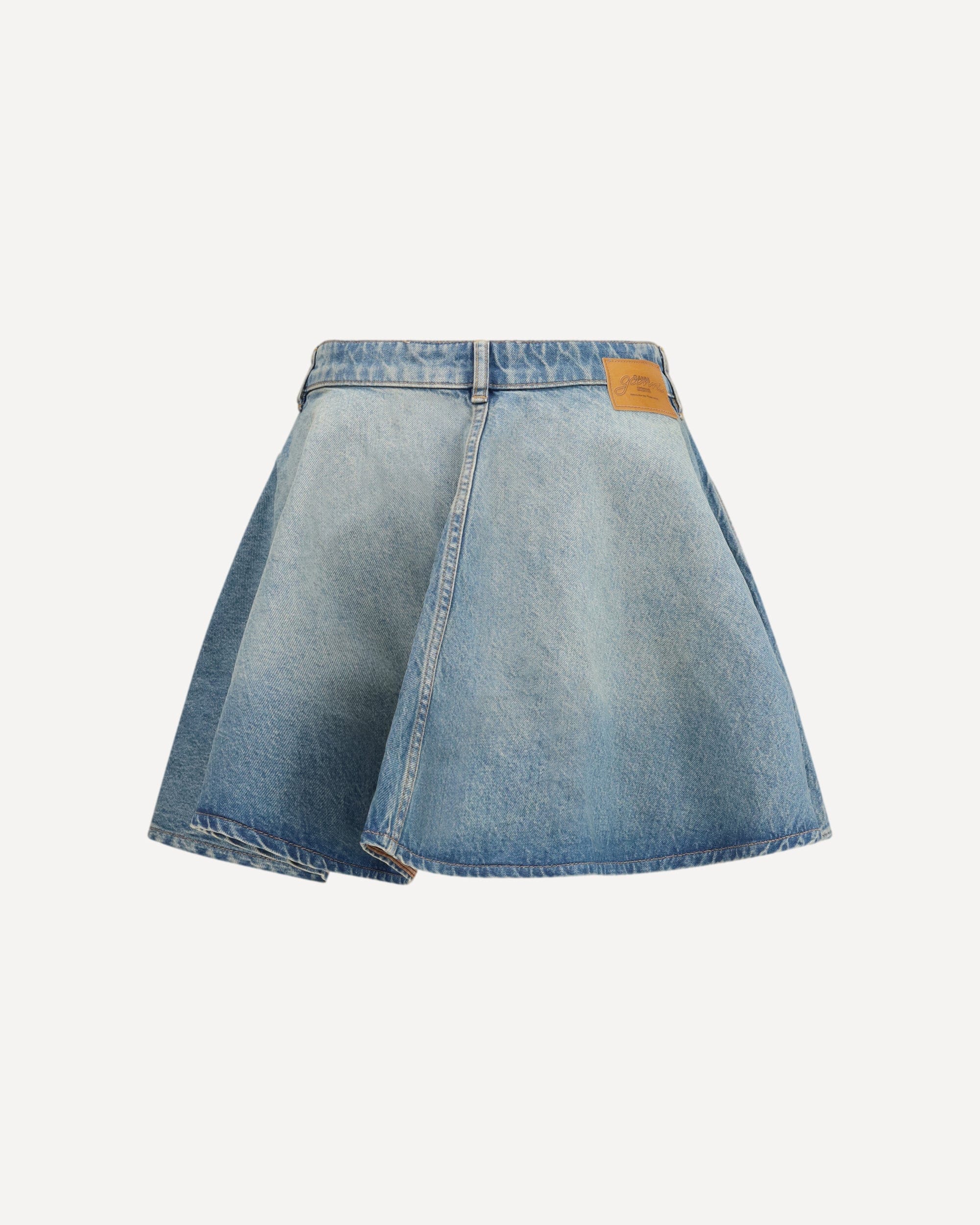 Ganni Denim Mini Skirt With Pockets