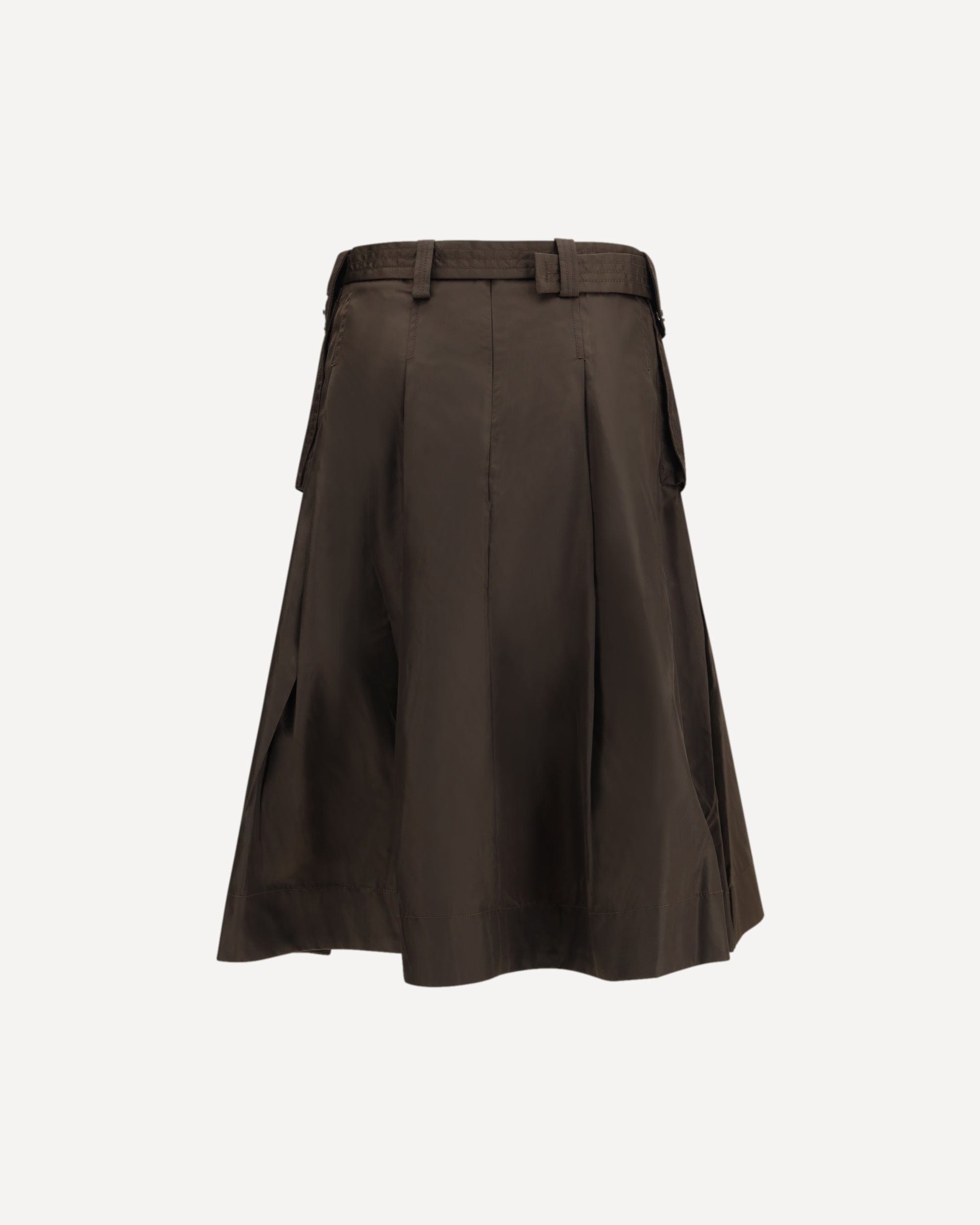 Ganni Duchesse Nylon Pleated Skirt