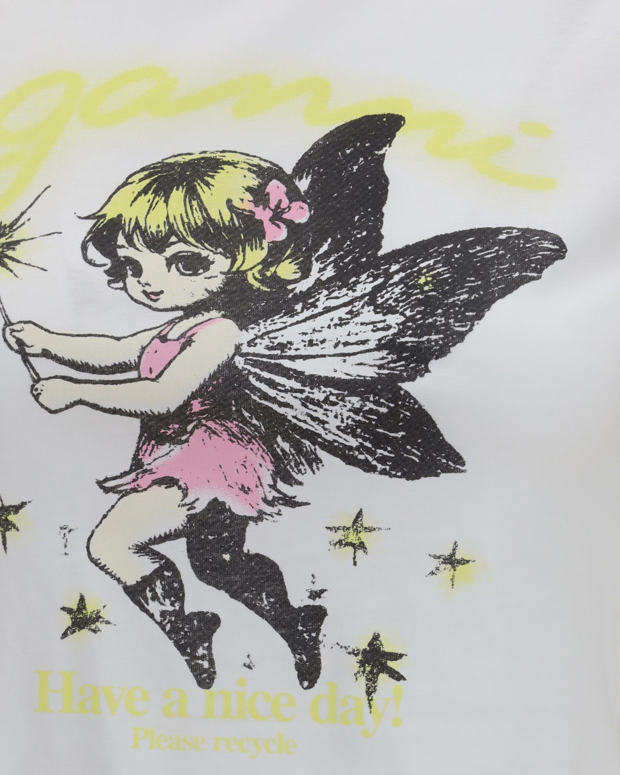 Ganni Fairy Graphic Cotton T-Shirt