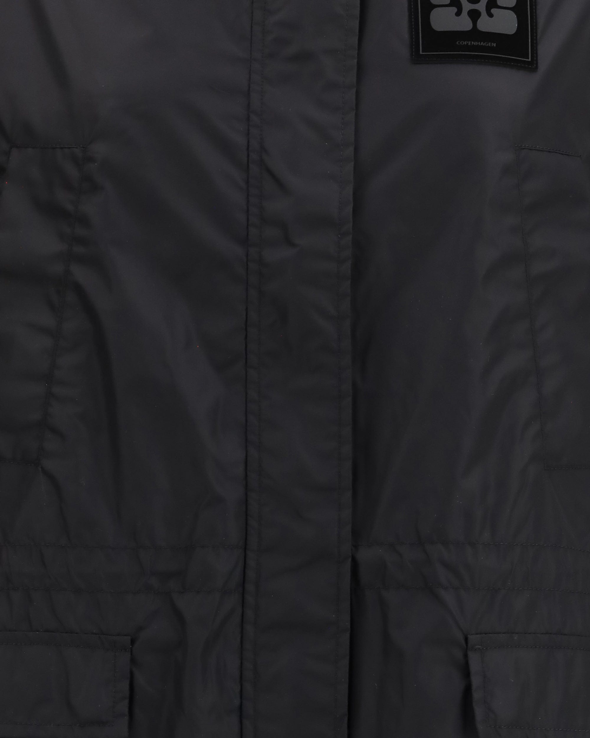Ganni Flyweight Banana Graphic Long Parka