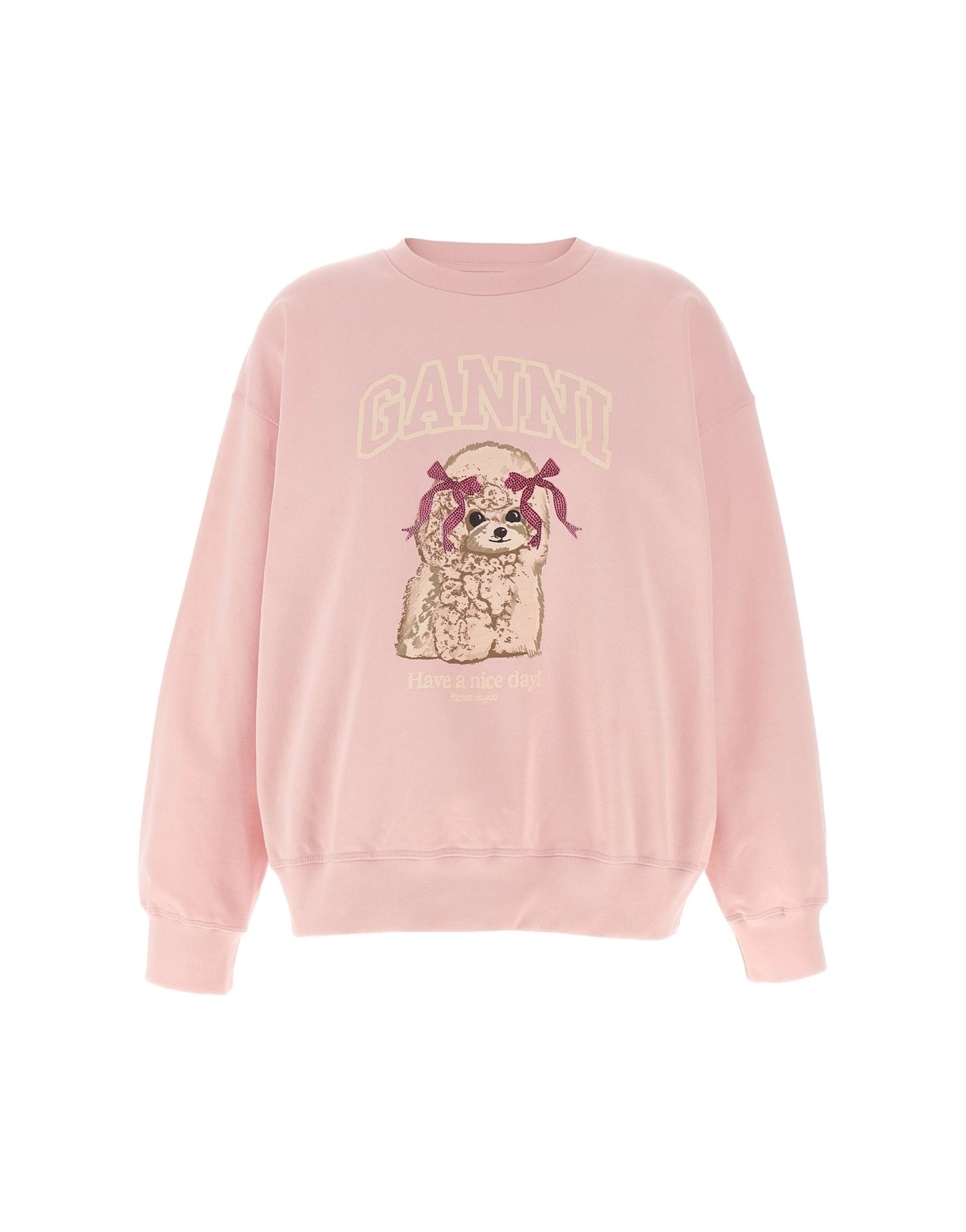Ganni Ganni Front Print Sweatshirt