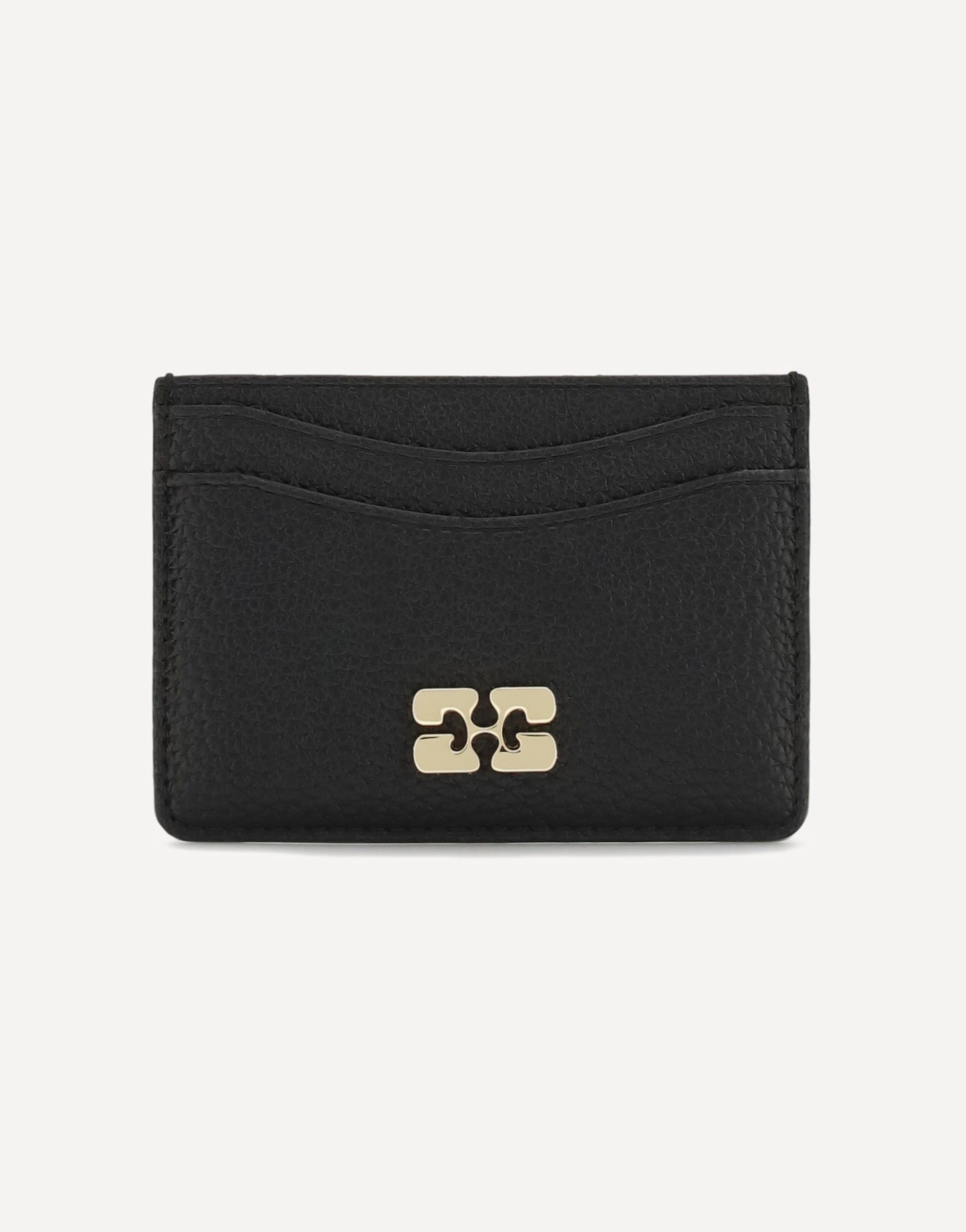 Ganni Ganni Grained Leather Card Holder