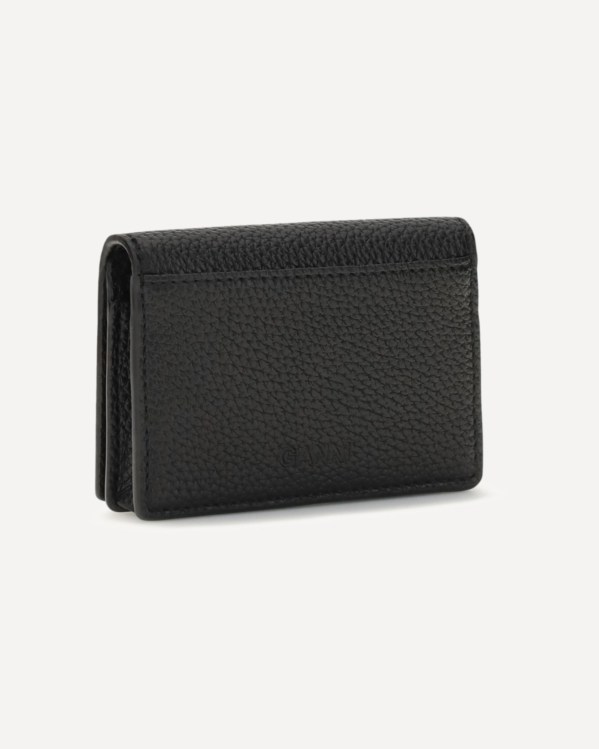 Ganni Grained Leather Flap Card Holder - alternate view