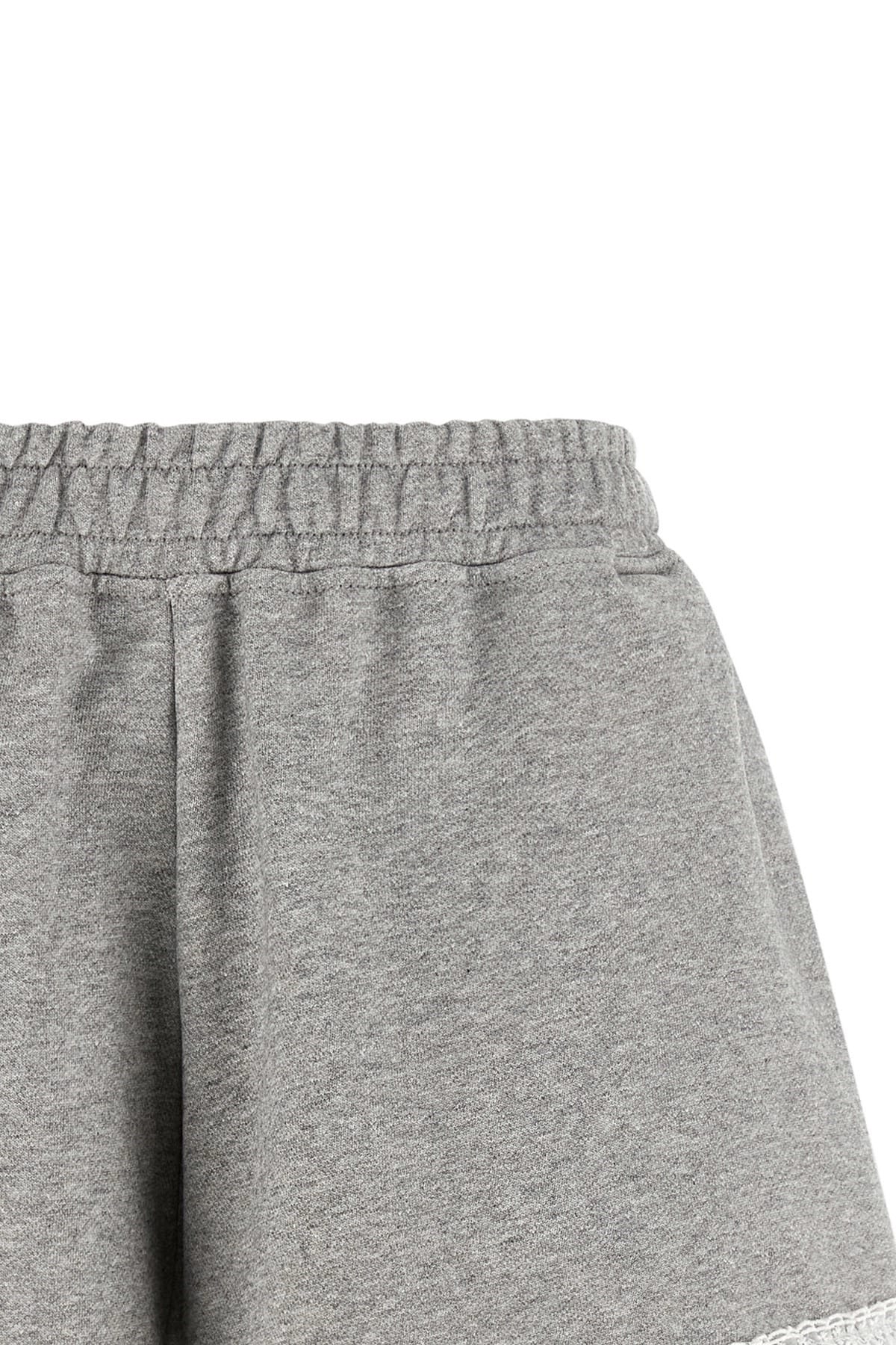 Ganni Ganni Isoli Lace Trim Shorts