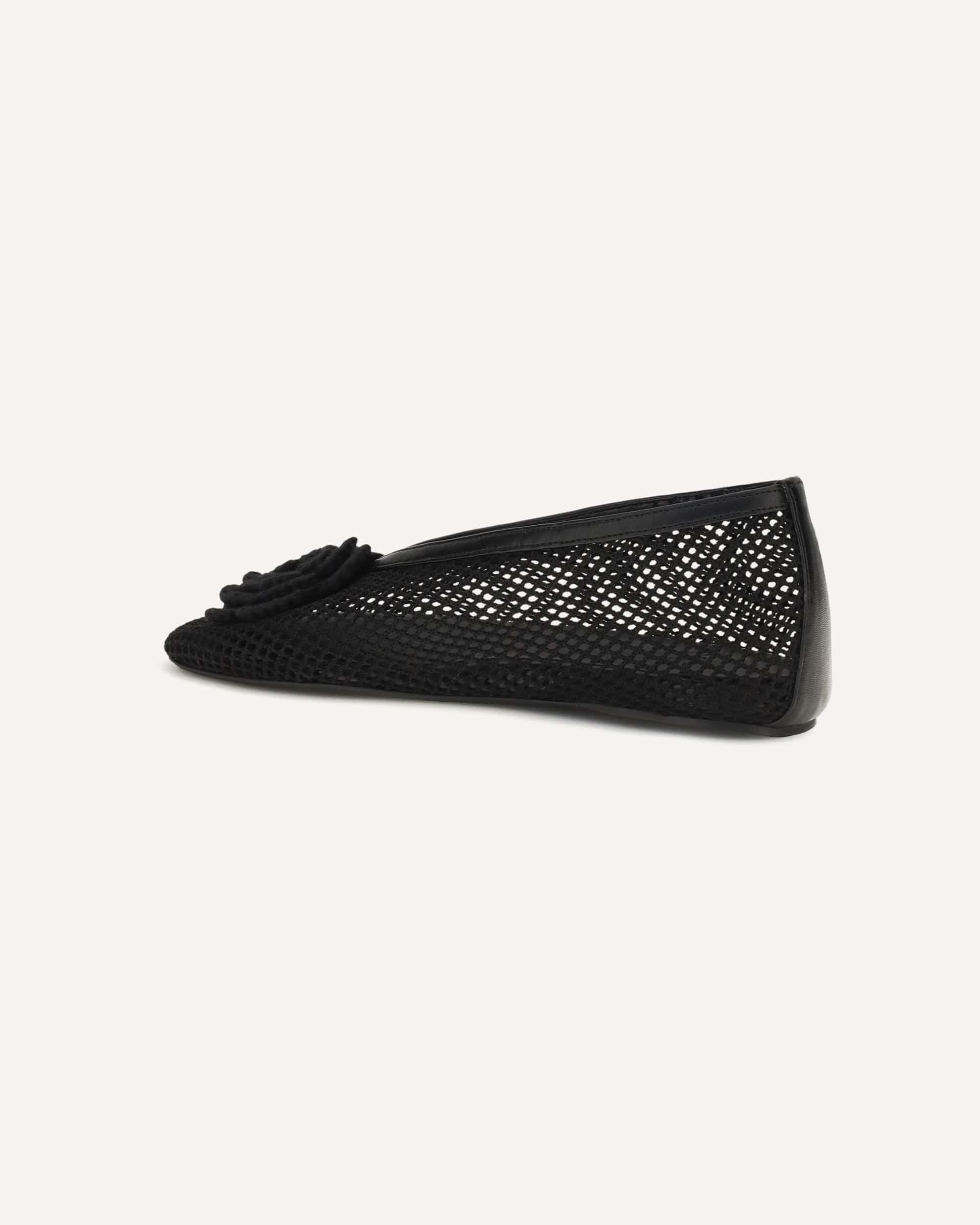 Ganni Ganni Jenny Mesh Ballerinas Flats