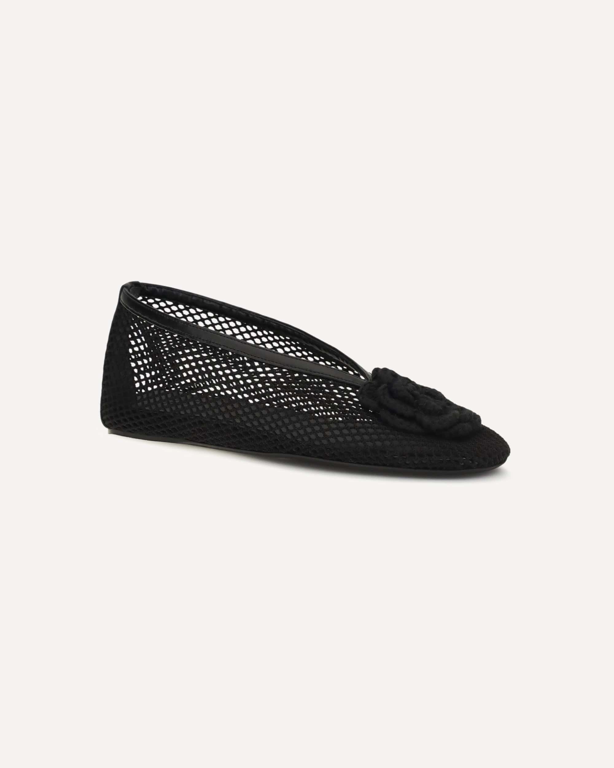 Ganni Jenny Mesh Ballerinas Flats - alternate view