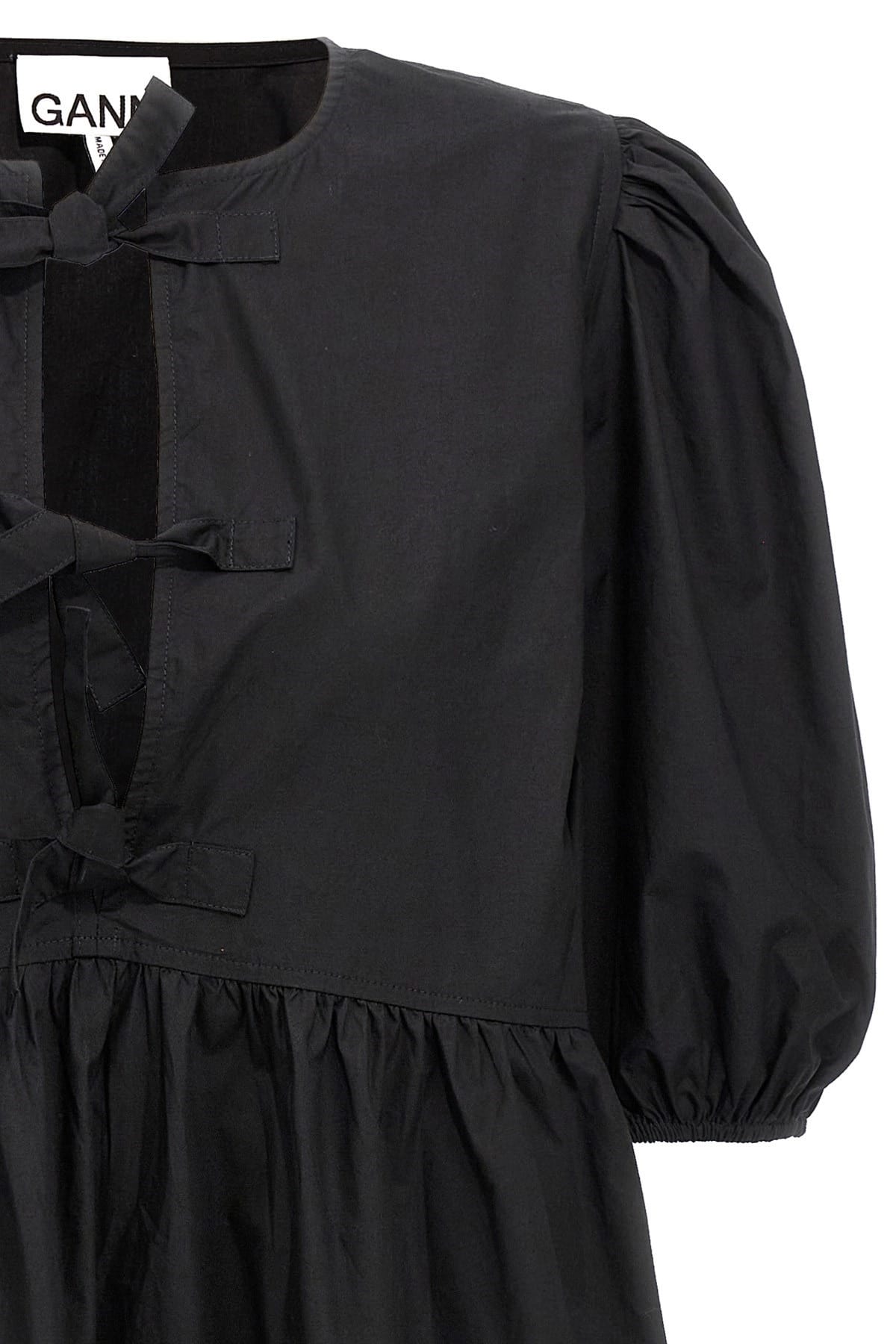Ganni Ganni Knot Poplin Dress