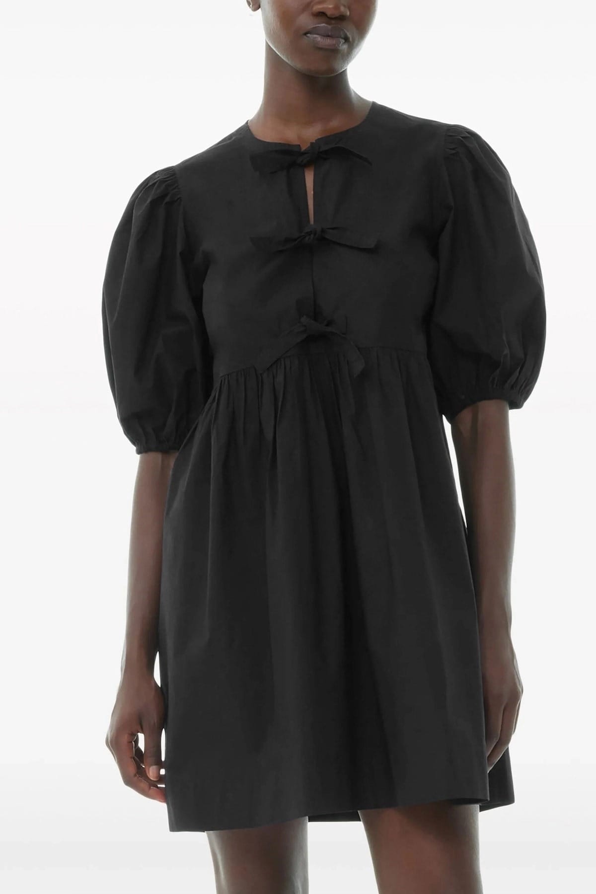 Ganni Ganni Knot Poplin Dress