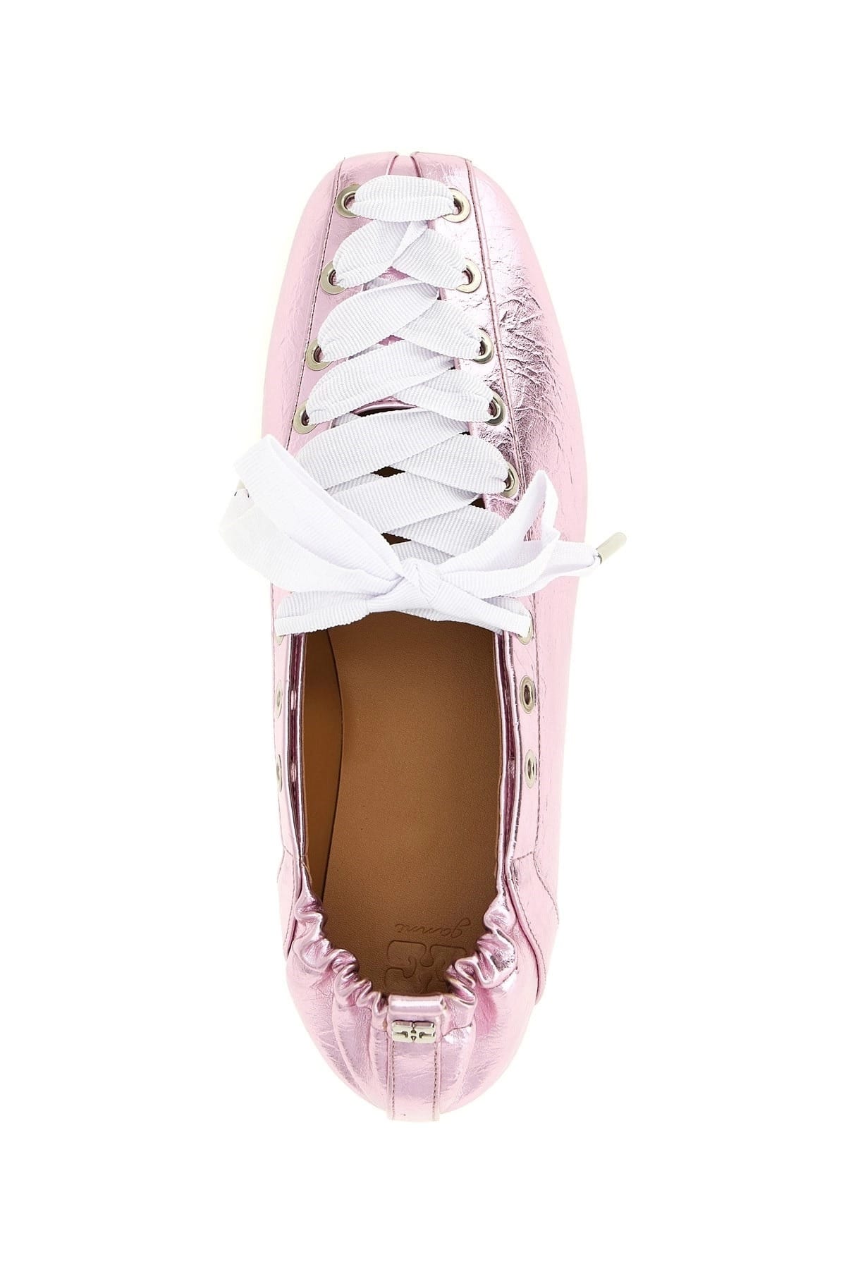 Ganni Ganni Lace-Up Ballet Flats