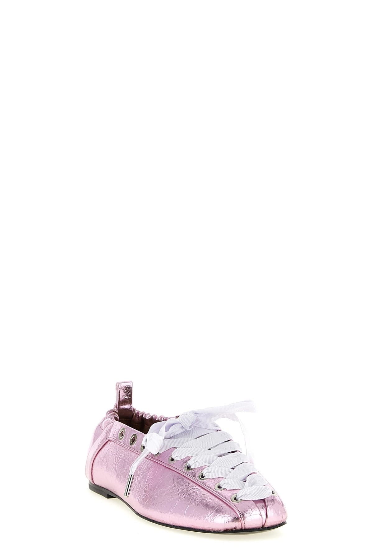 Ganni Ganni Lace-Up Ballet Flats