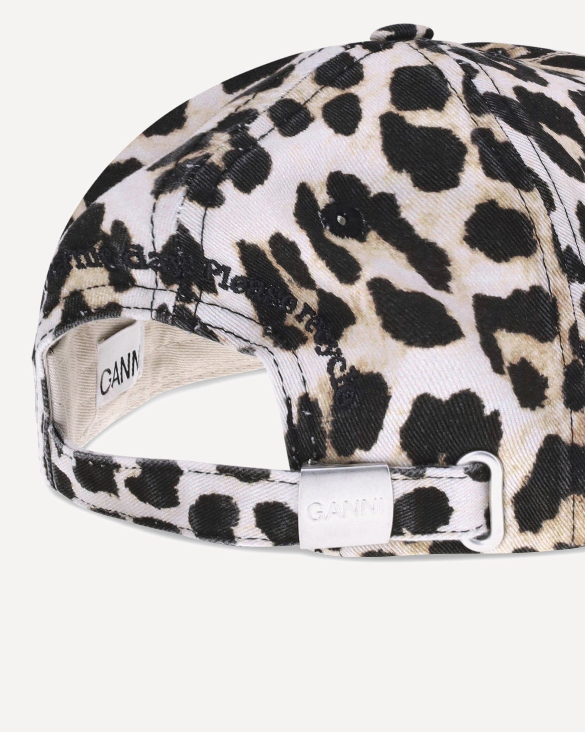 Ganni Leopard Baseball Hat Caps