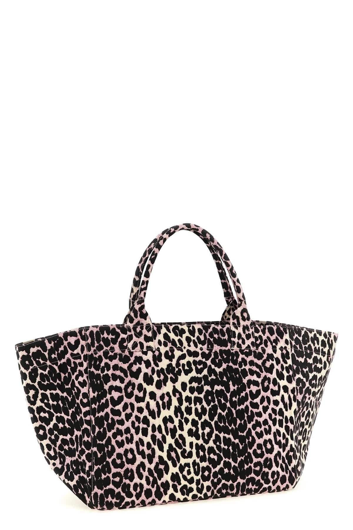 Ganni Ganni Leopard Sequin Xxl Tote