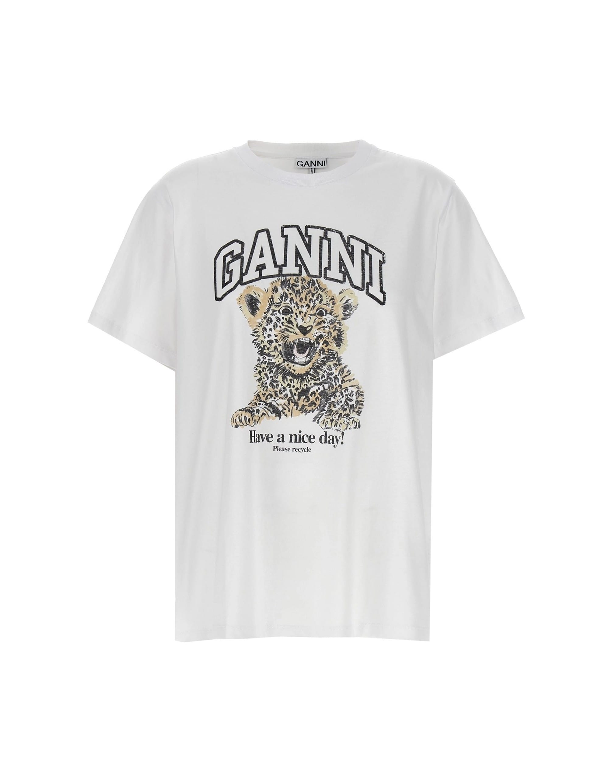 Ganni Leopard T-Shirt