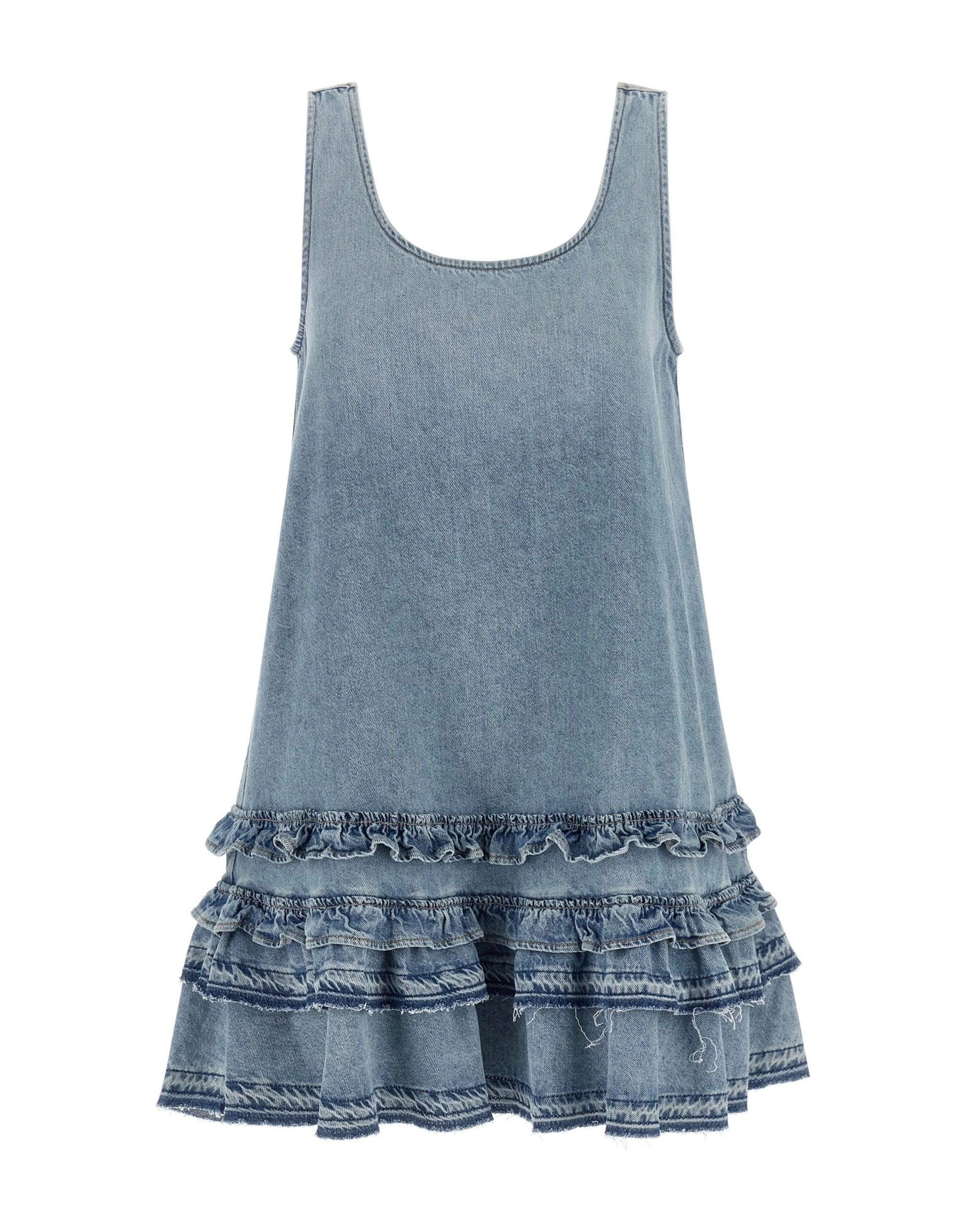 Ganni Ganni Light Blue Denim Mini Dress