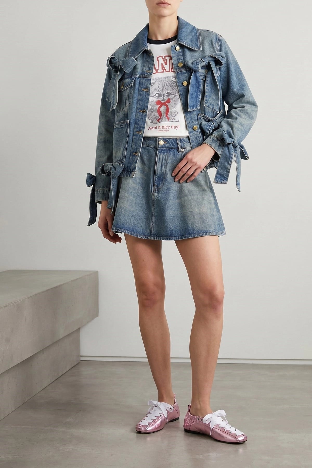 Ganni Ganni Light Rigid Denim Jacket