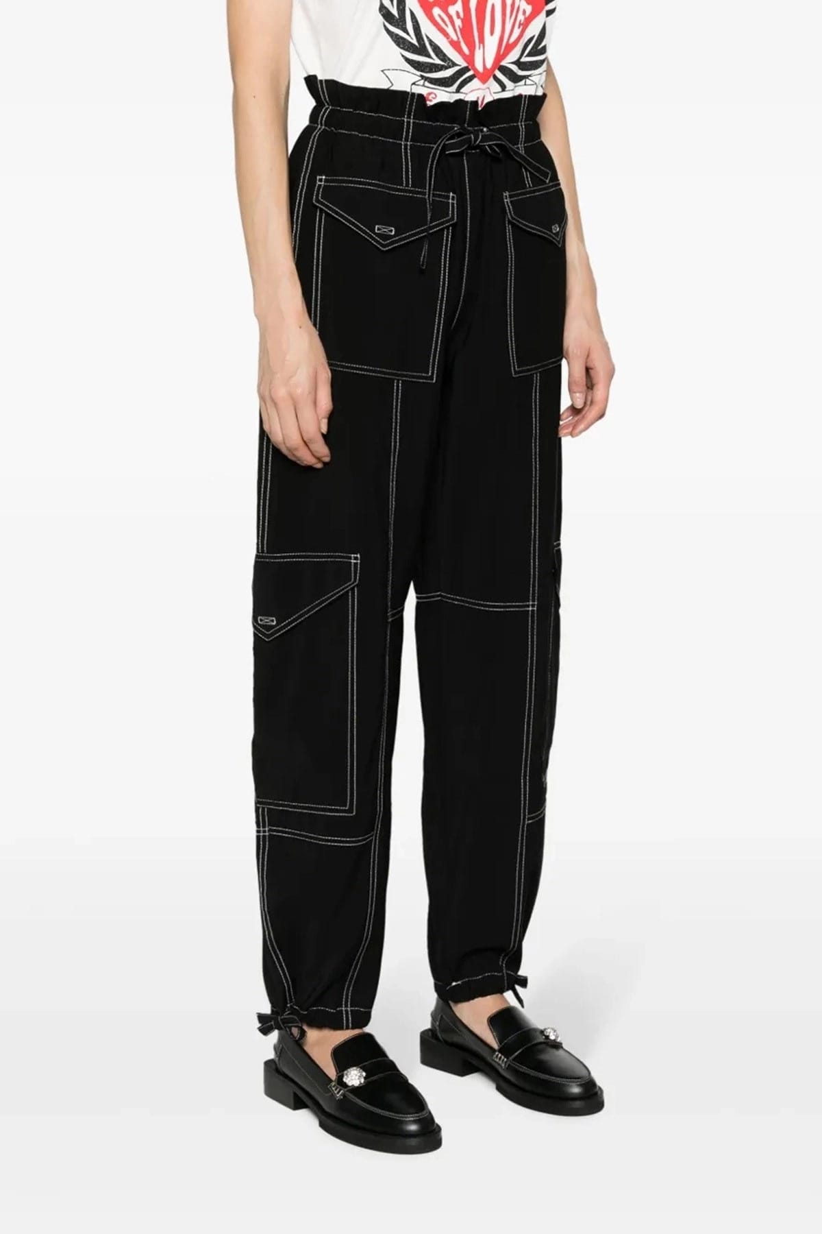Ganni Ganni Light Slub Pocket Pants