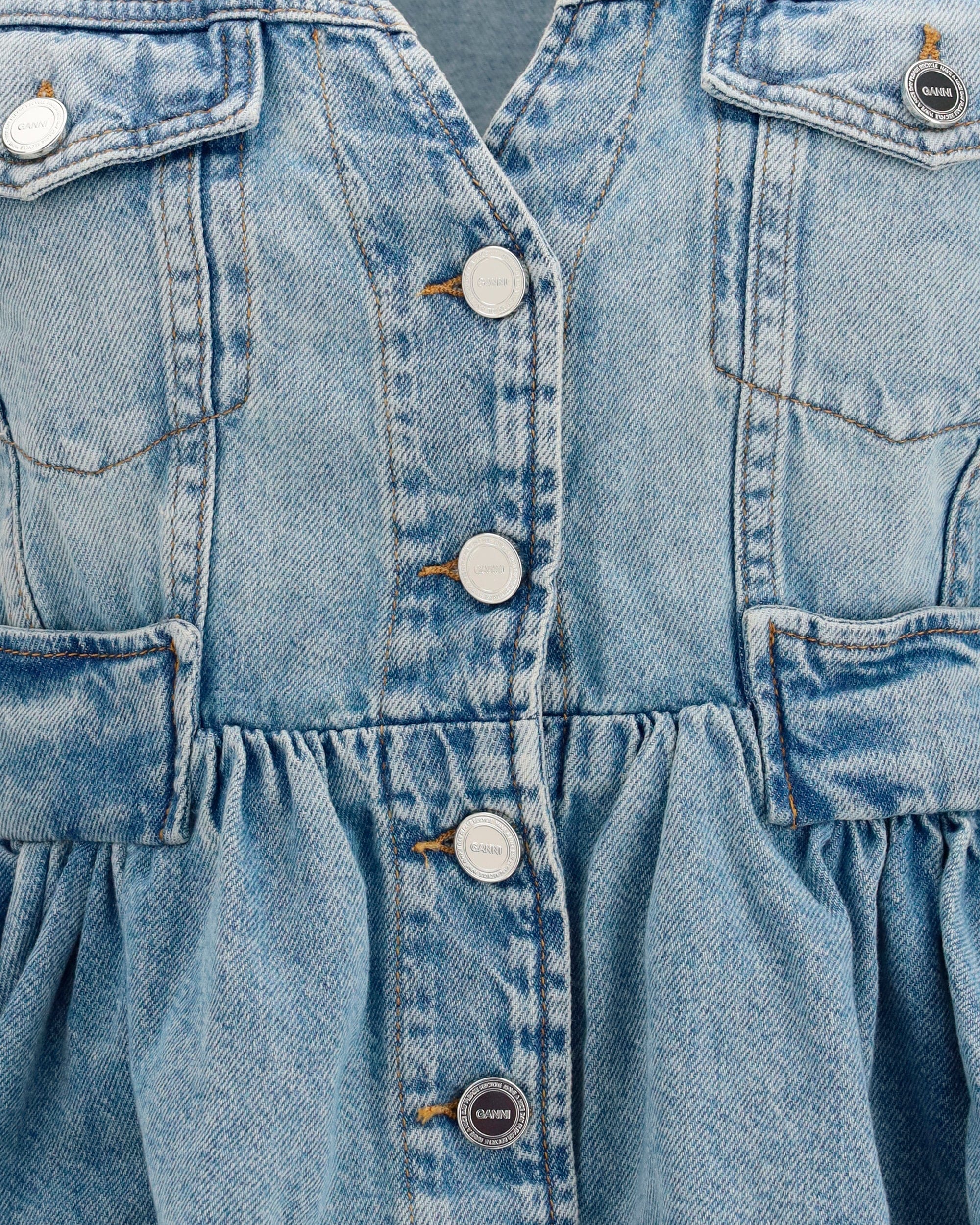Ganni Ganni Lightweight Denim Vest