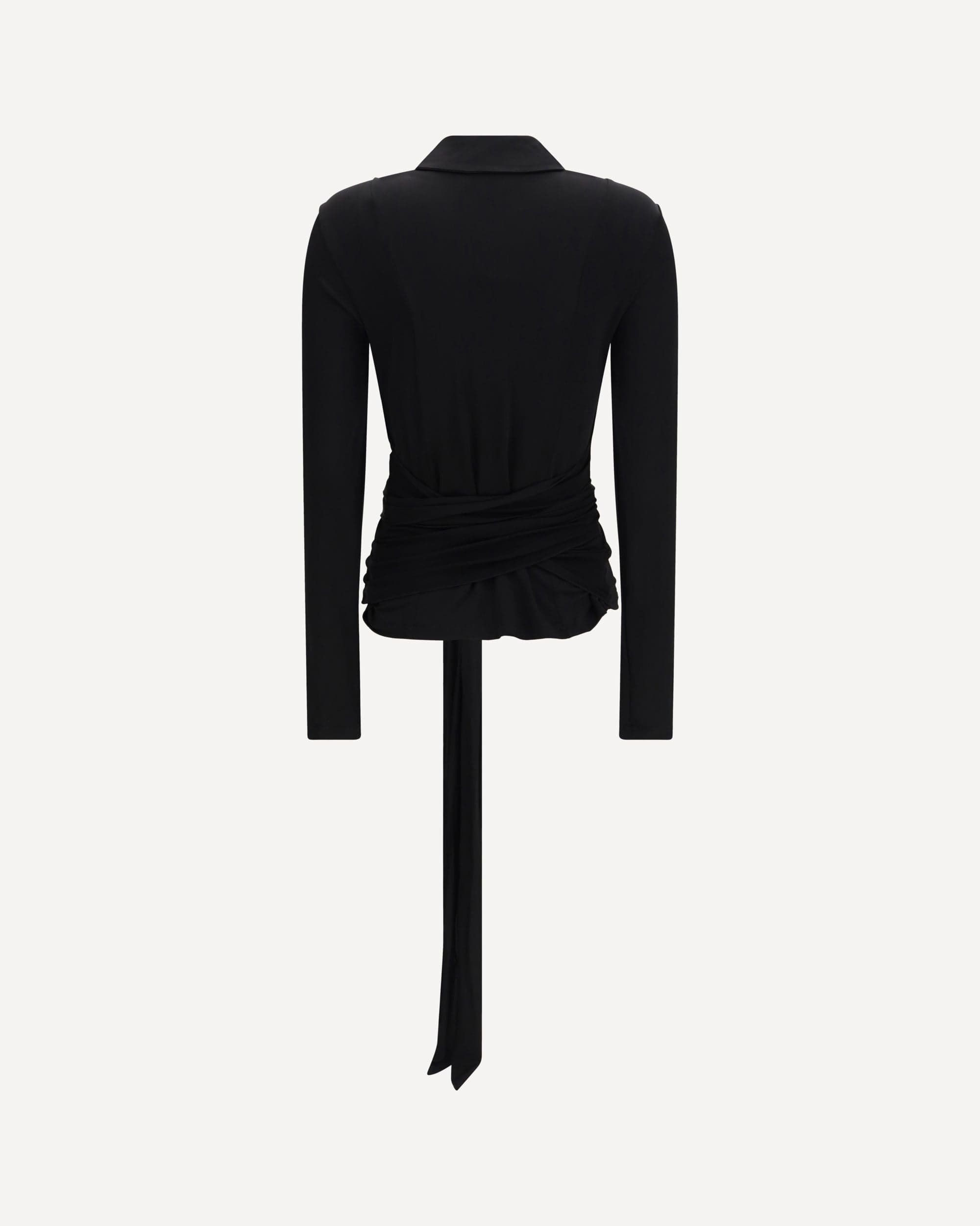 Ganni Marl Mesh Shirt Blouse