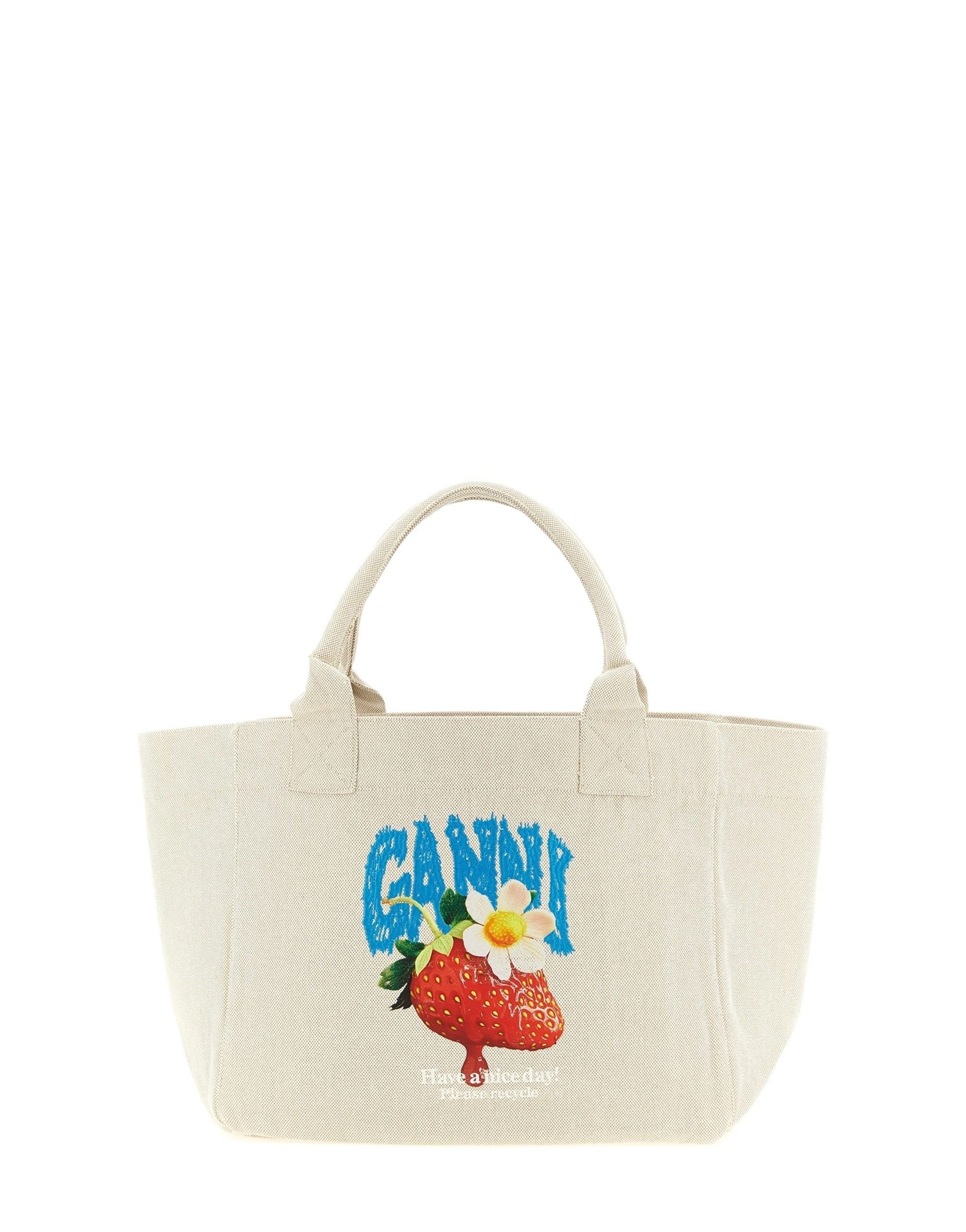 Ganni Ganni Medium Strawberry Shopping Bag