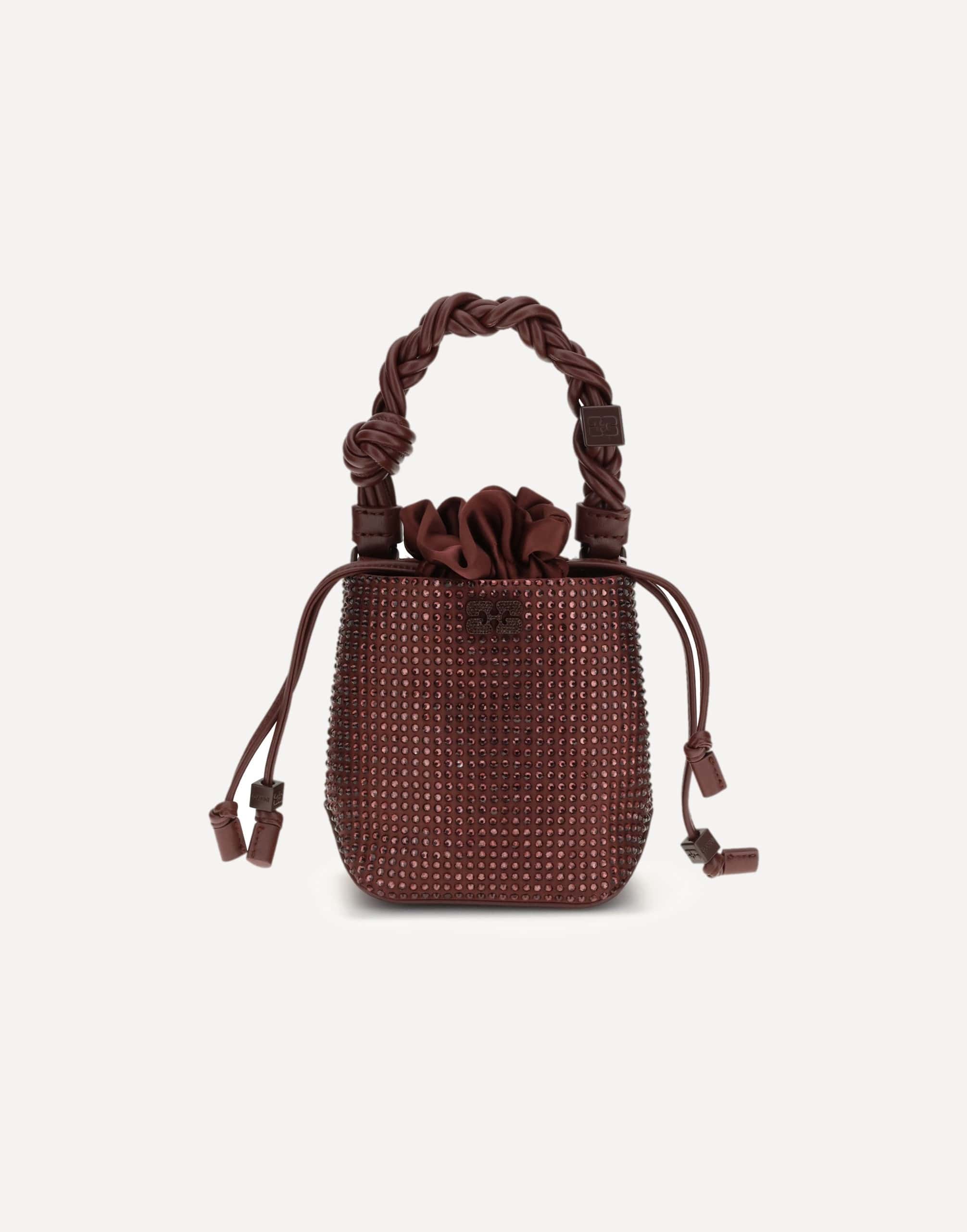 Ganni Mini Bou Buckle Bucket Bag