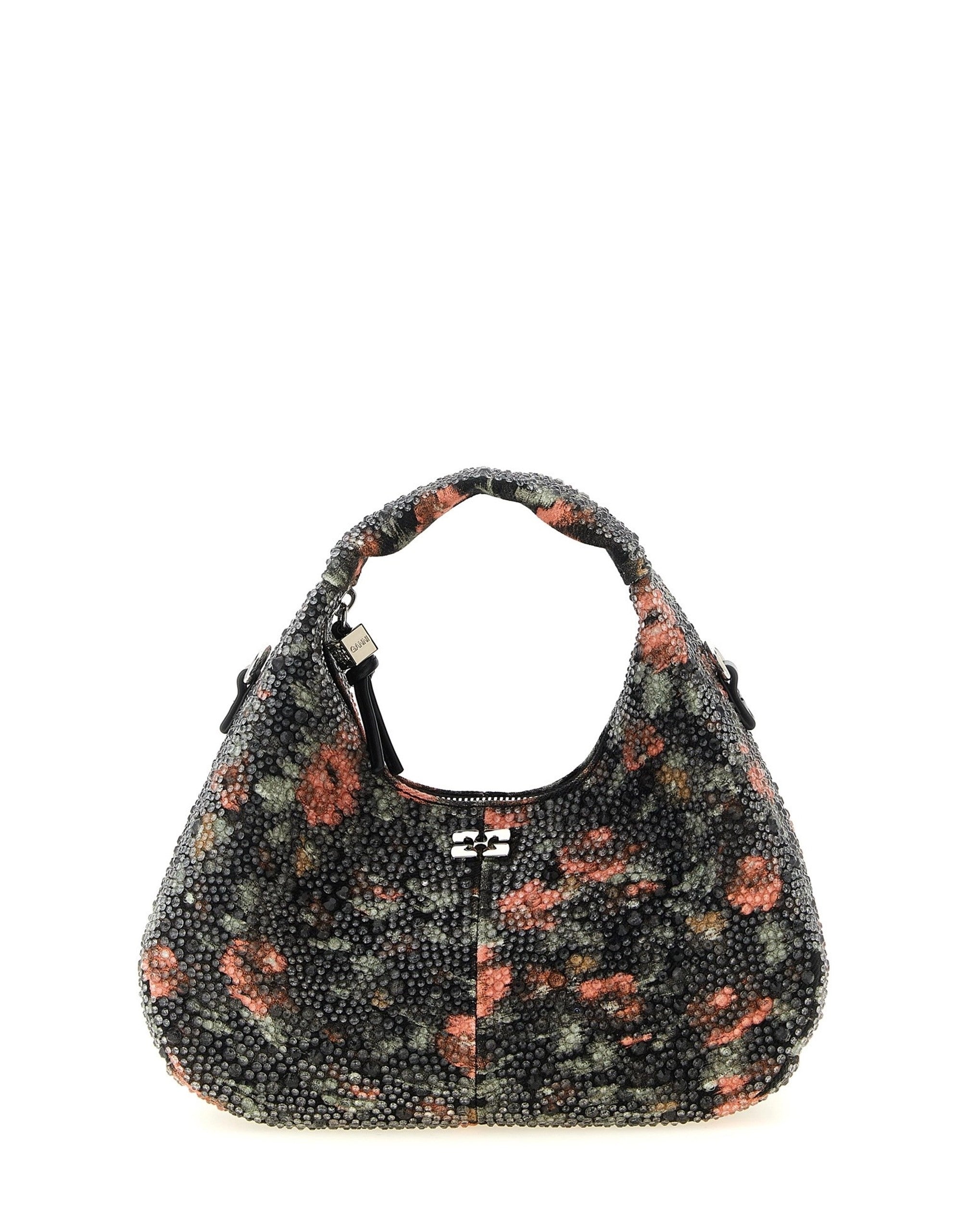 Ganni Mini Hobo Flowers Handbag