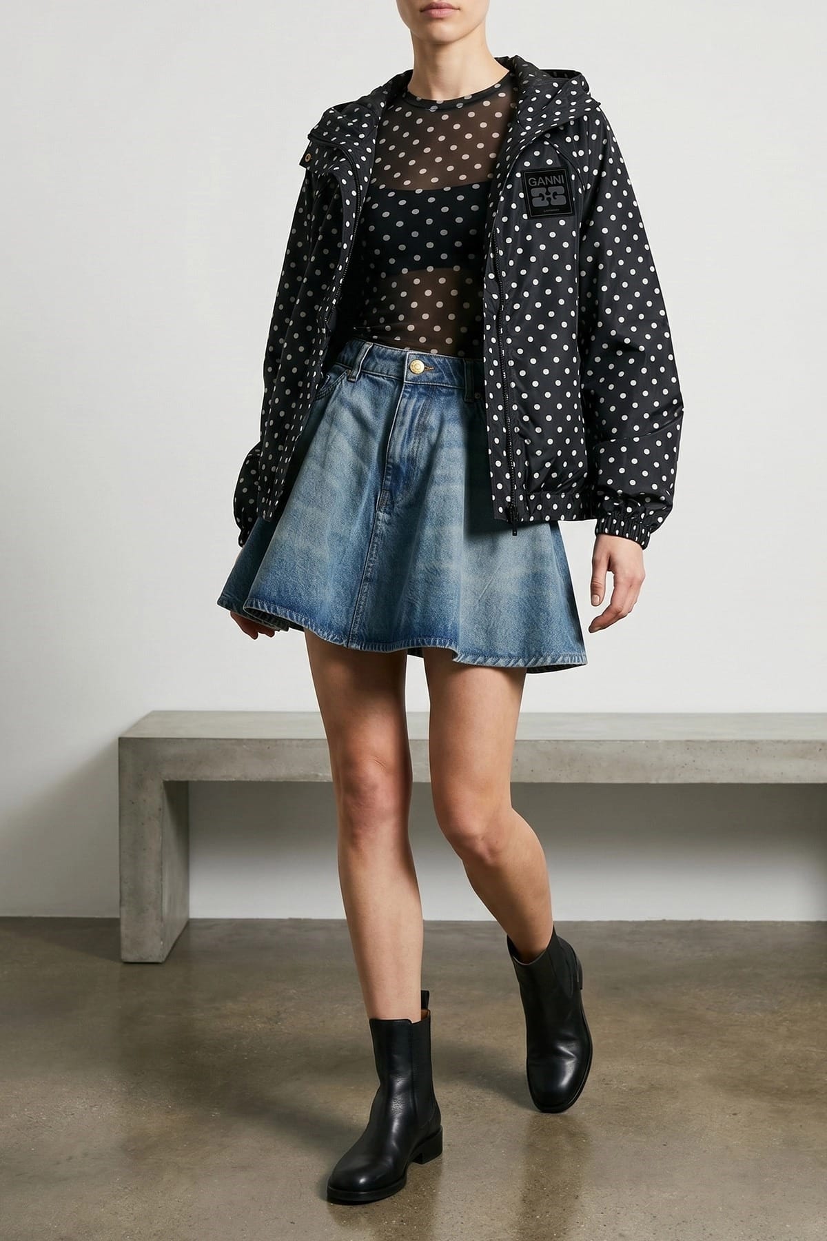 Ganni Ganni Polka Dot Anorak