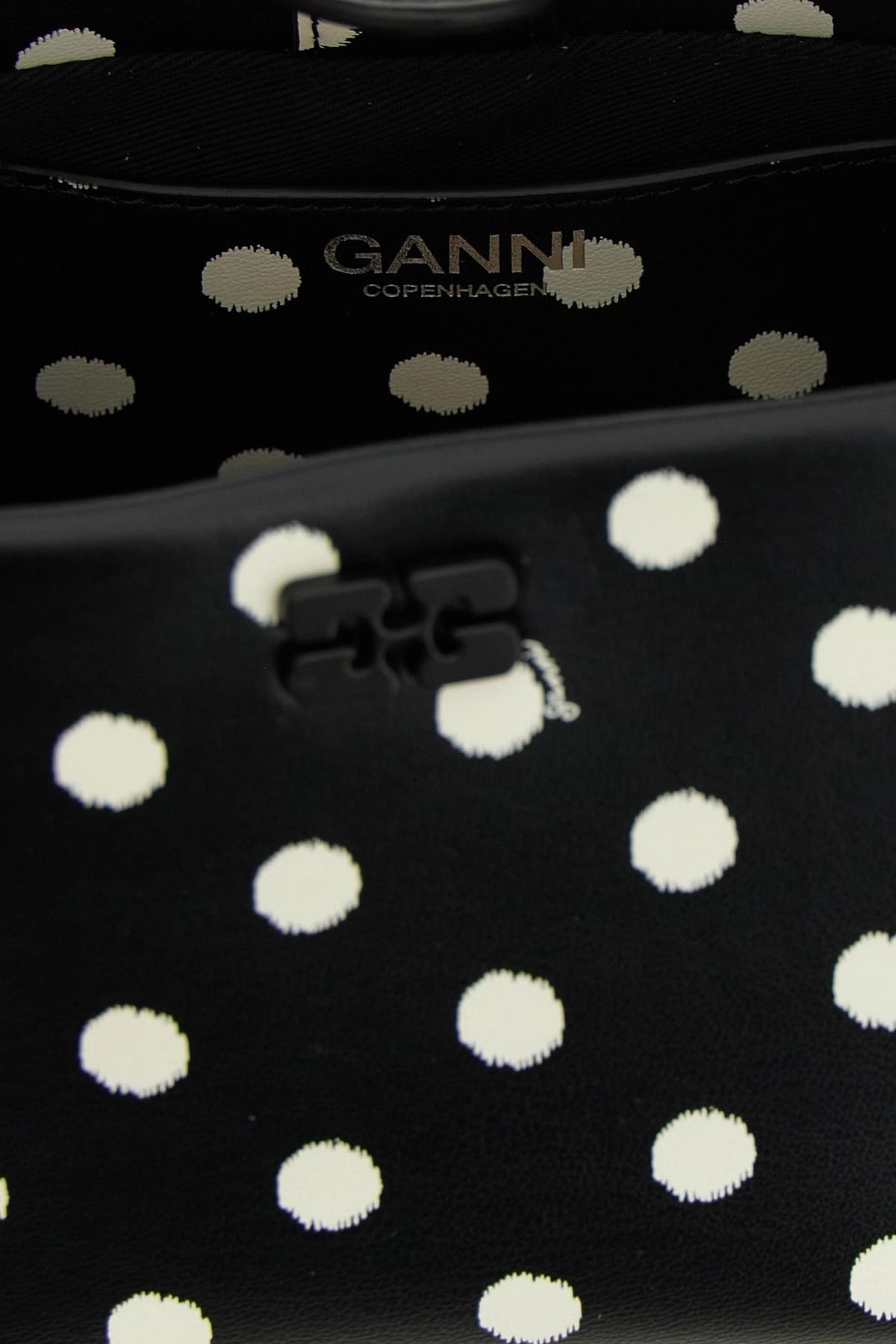 Ganni Ganni Polka-Dot Bou Mini Handbag