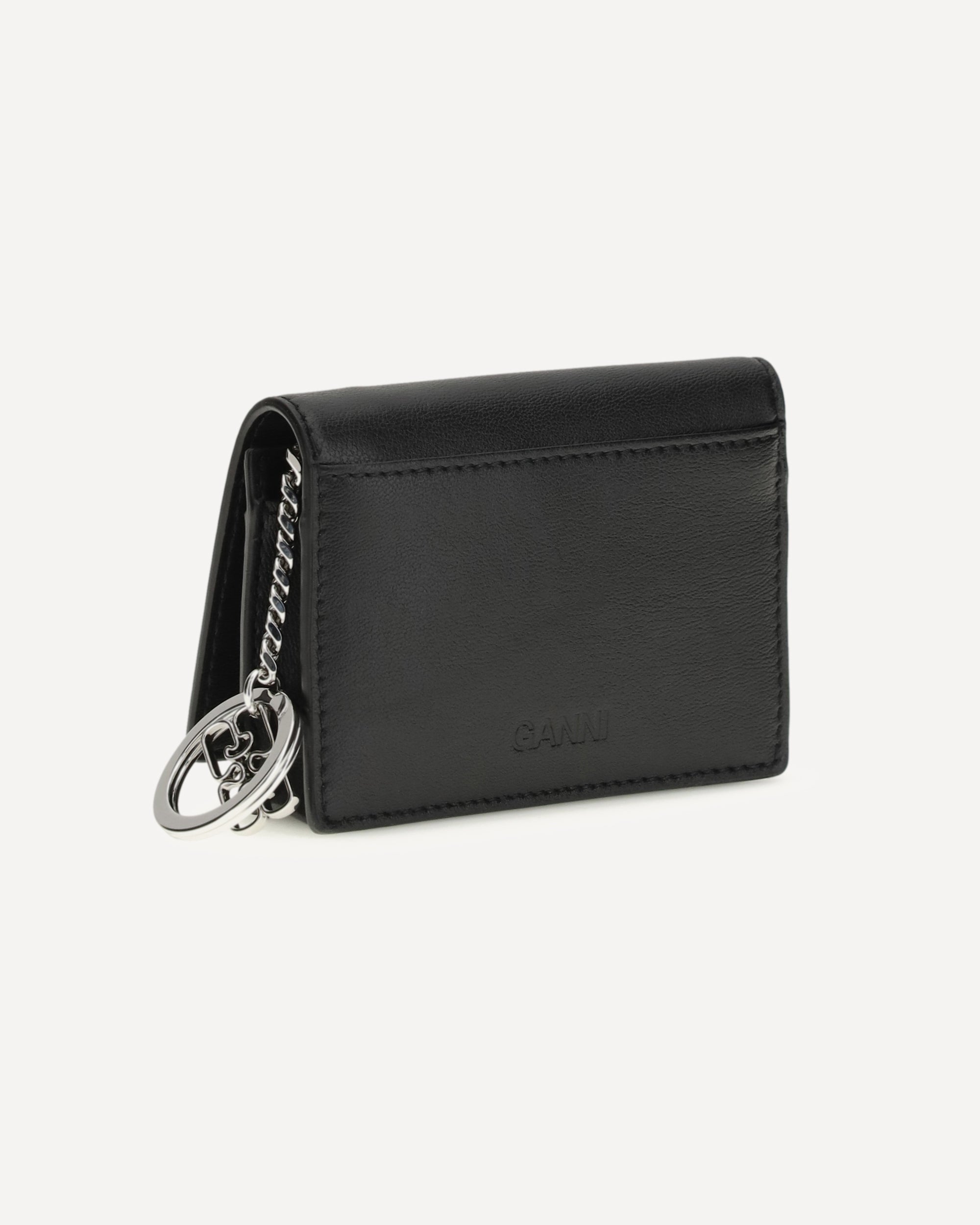 Ganni Poodle Print Card Holder Key Ring