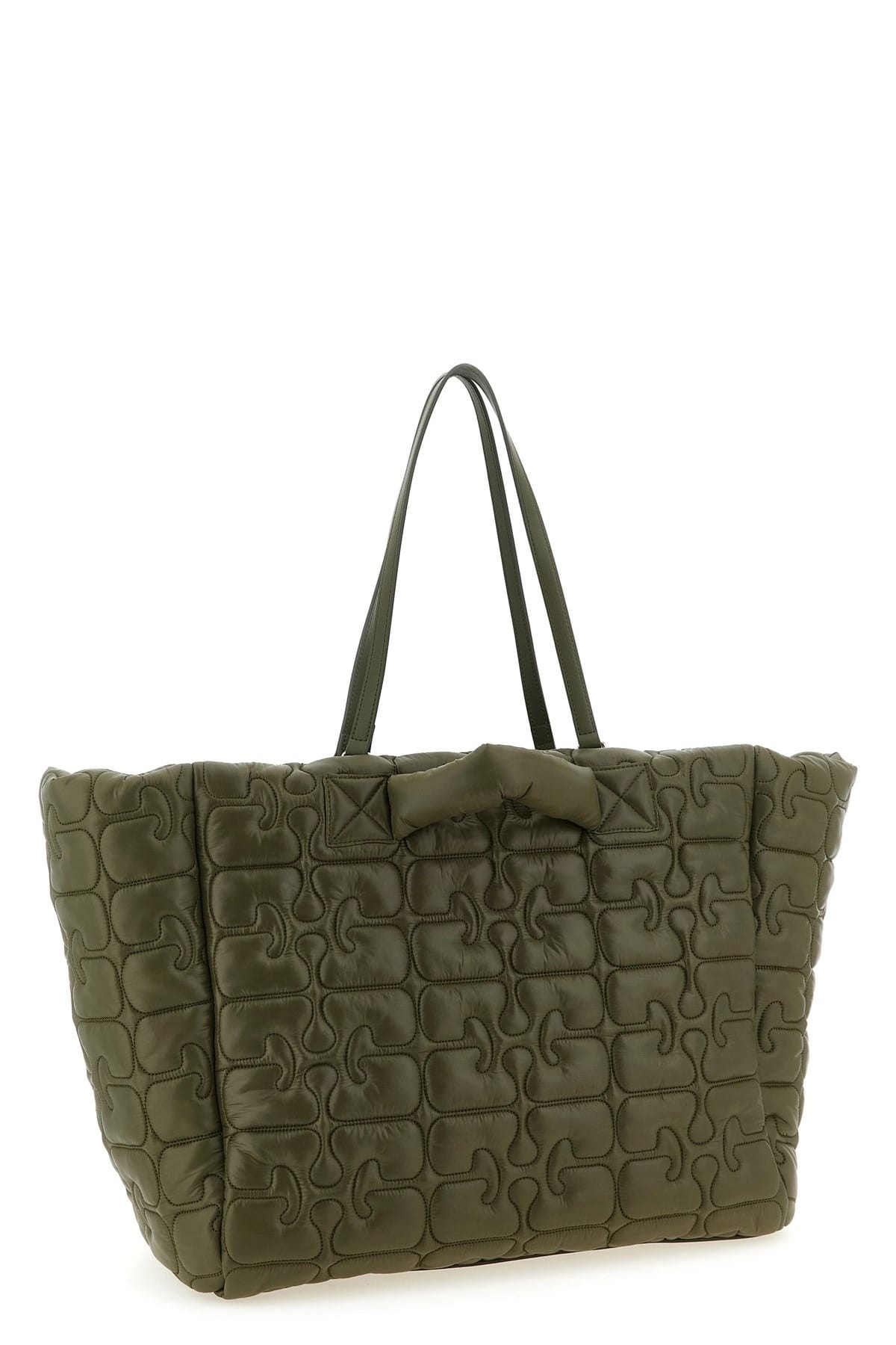 Ganni Ganni Quilted Re-Tech Xxl Tote