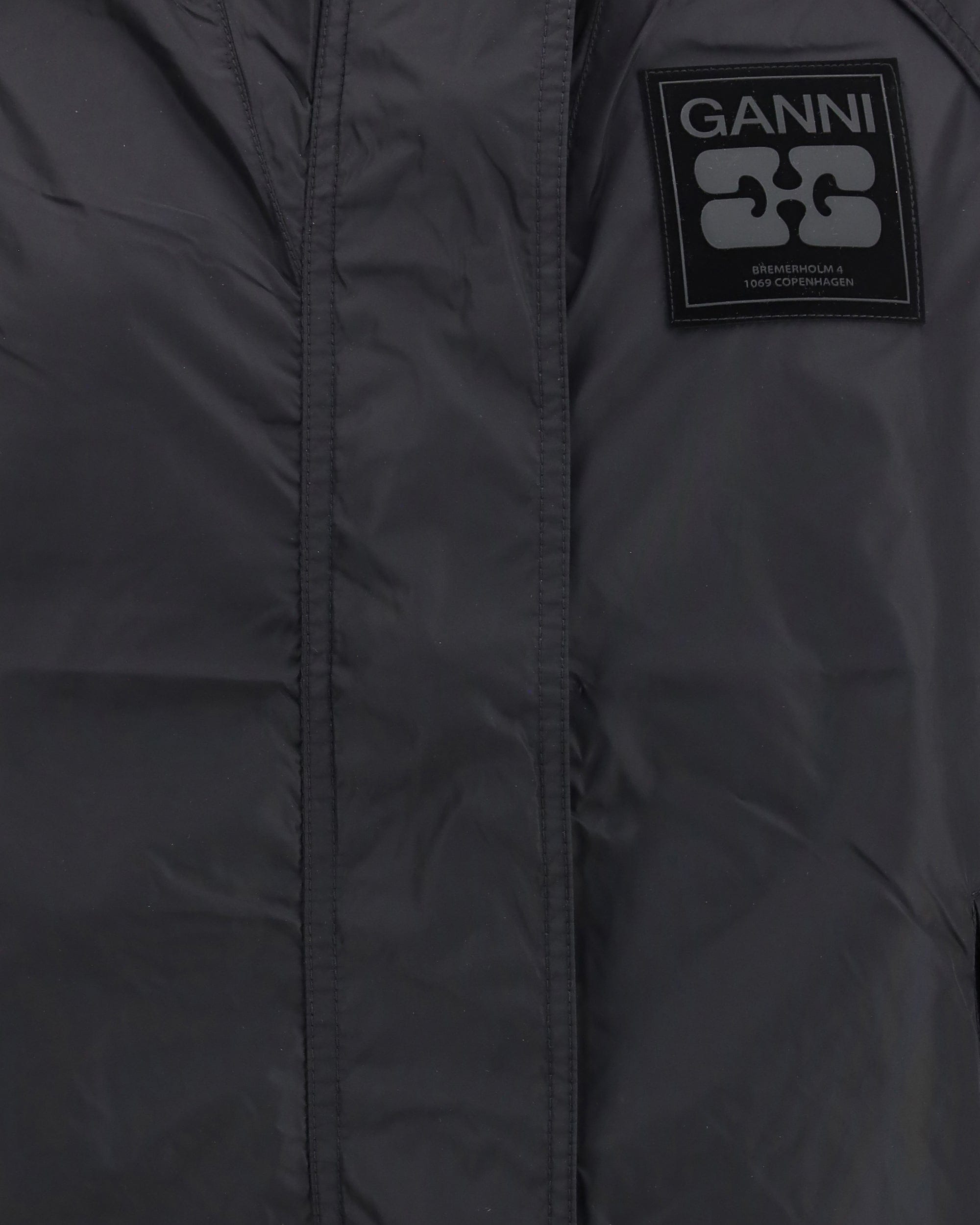 Ganni Recycled Nylon Hooded Jacket