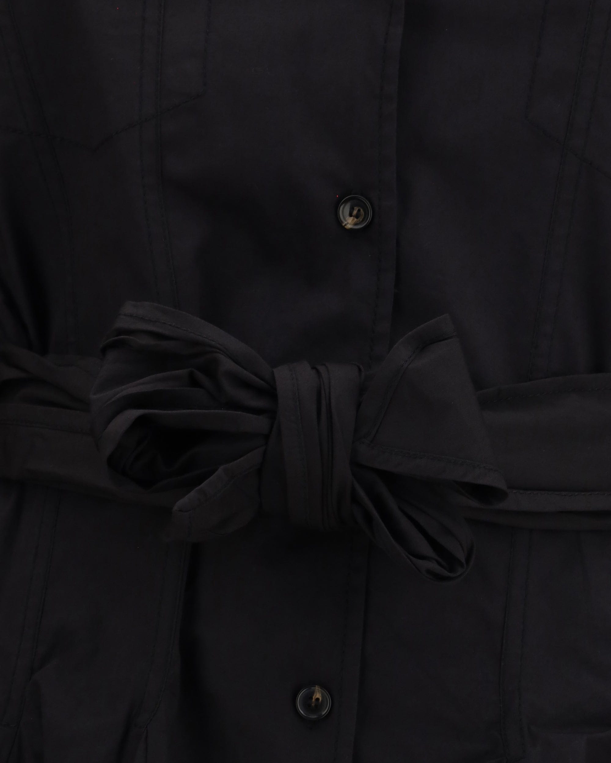 Ganni Short Shirt Dress With Belt